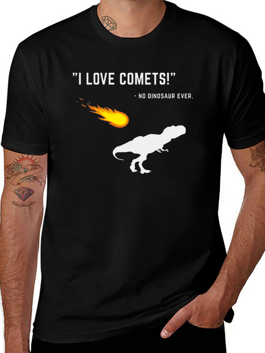 Funny Comet T-Rex Graphic T-Shirt