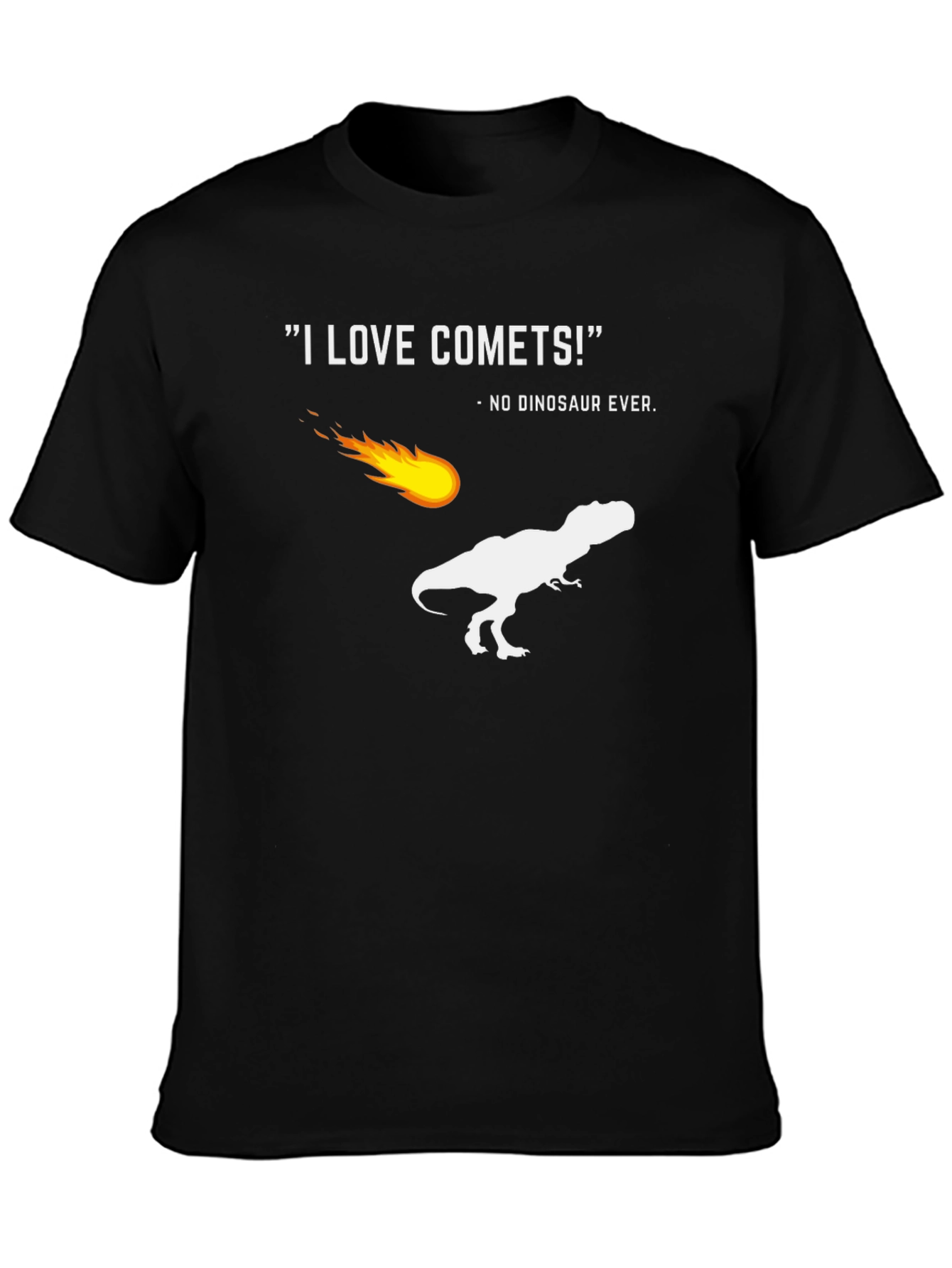 Funny Comet T-Rex Graphic T-Shirt