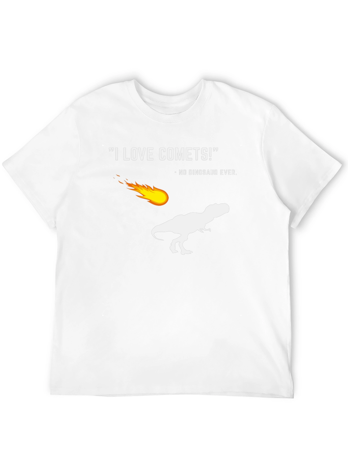Funny Comet T-Rex Graphic T-Shirt