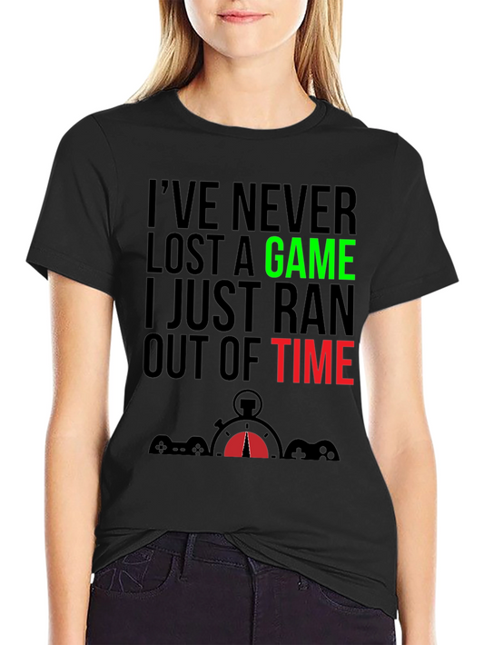 Gamer T-Shirt - Ive Never Lost A Game Funny Tee