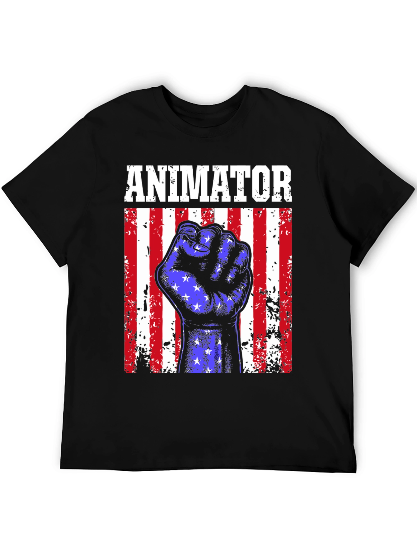 Animator American Flag Fist T-Shirt