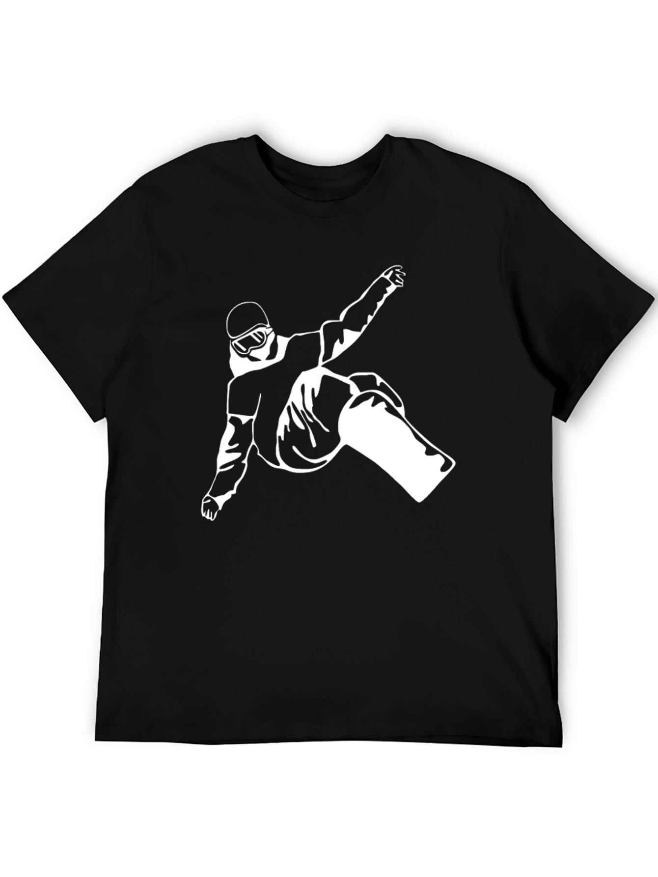 Snowboarder Graphic Black T-Shirt