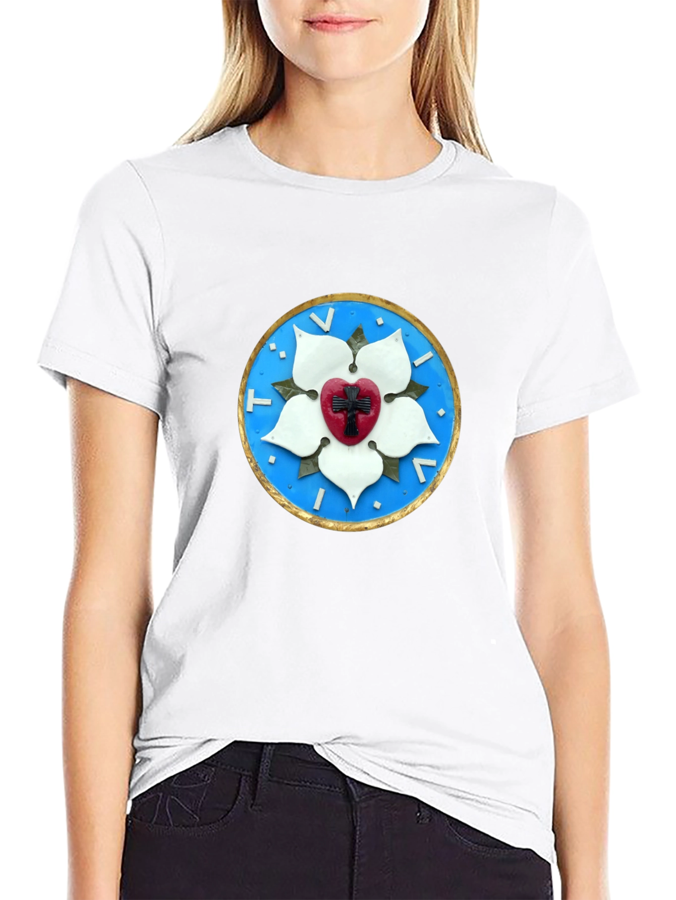 Luther Rose Seal Black T-Shirt