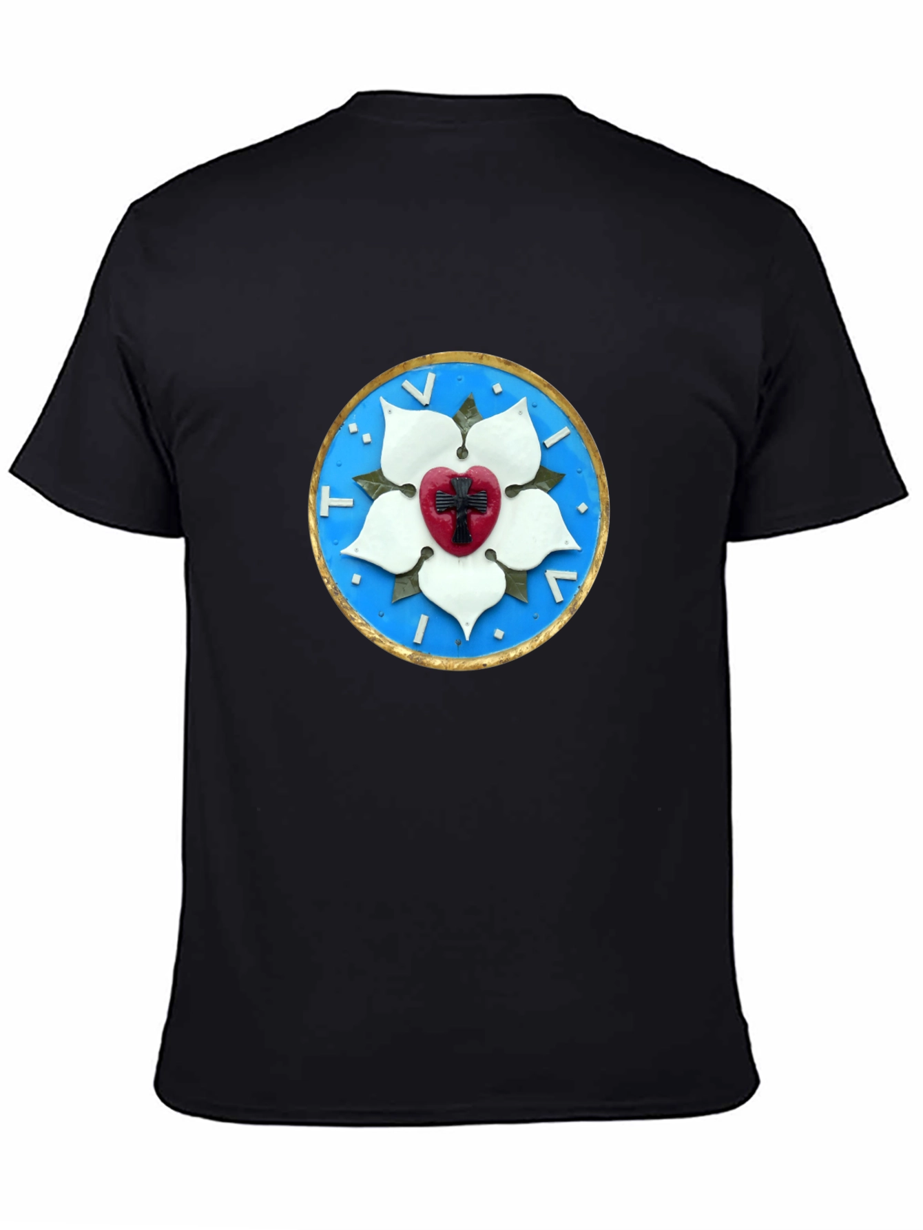 Luther Rose Seal Black T-Shirt
