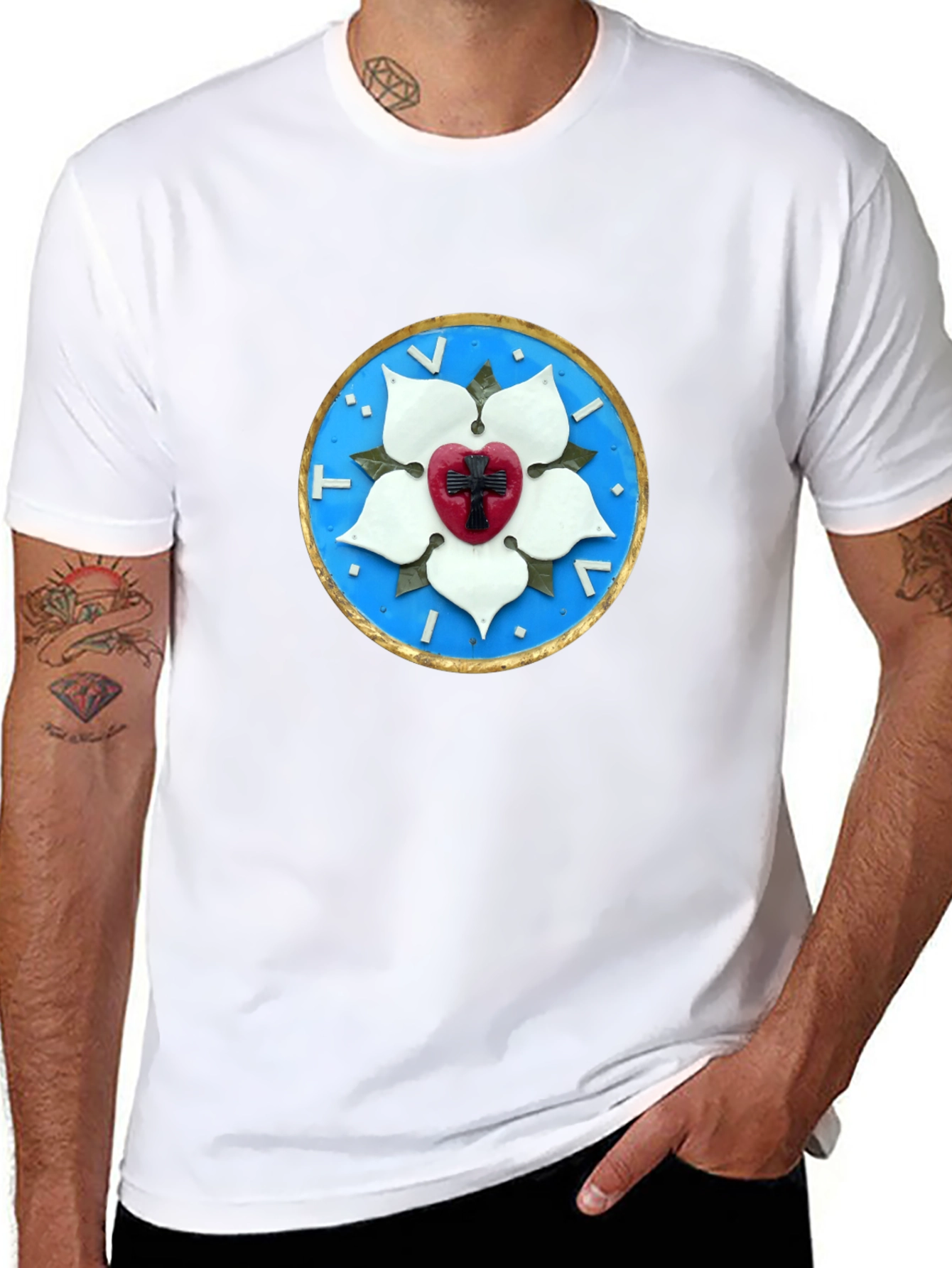 Luther Rose Seal Black T-Shirt