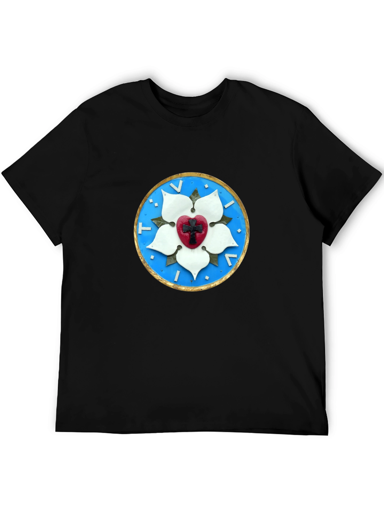 Luther Rose Seal Black T-Shirt
