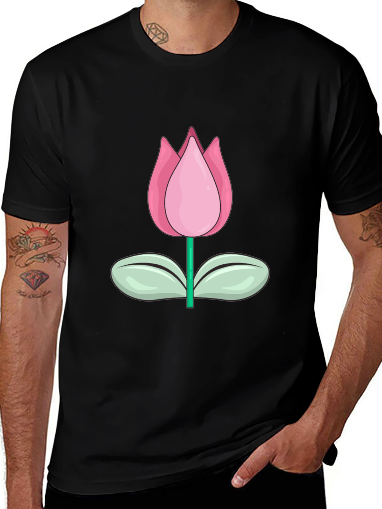 Tulip Graphic Tee - Stylish Casual Wear