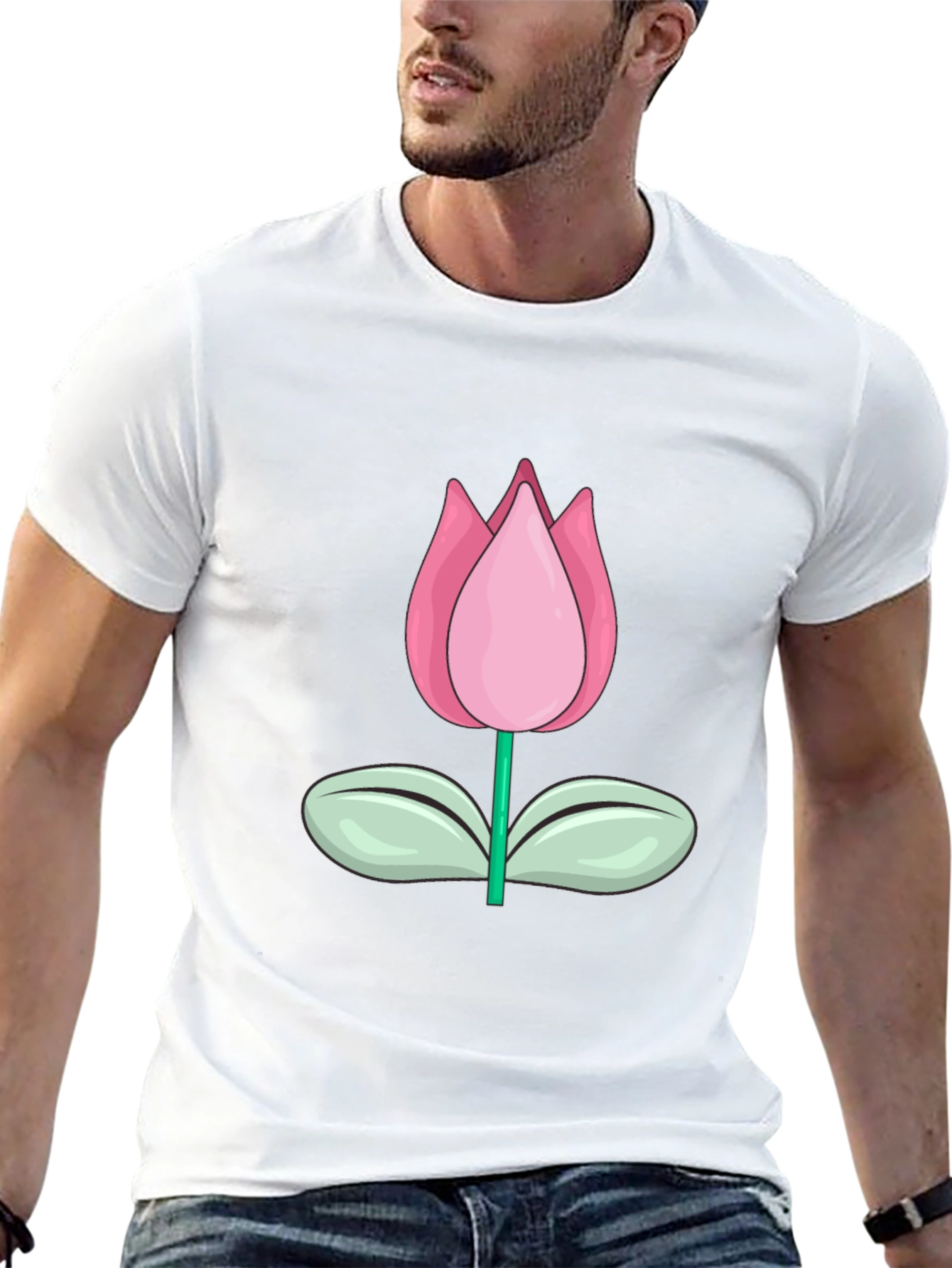 Tulip Graphic Tee - Stylish Casual Wear