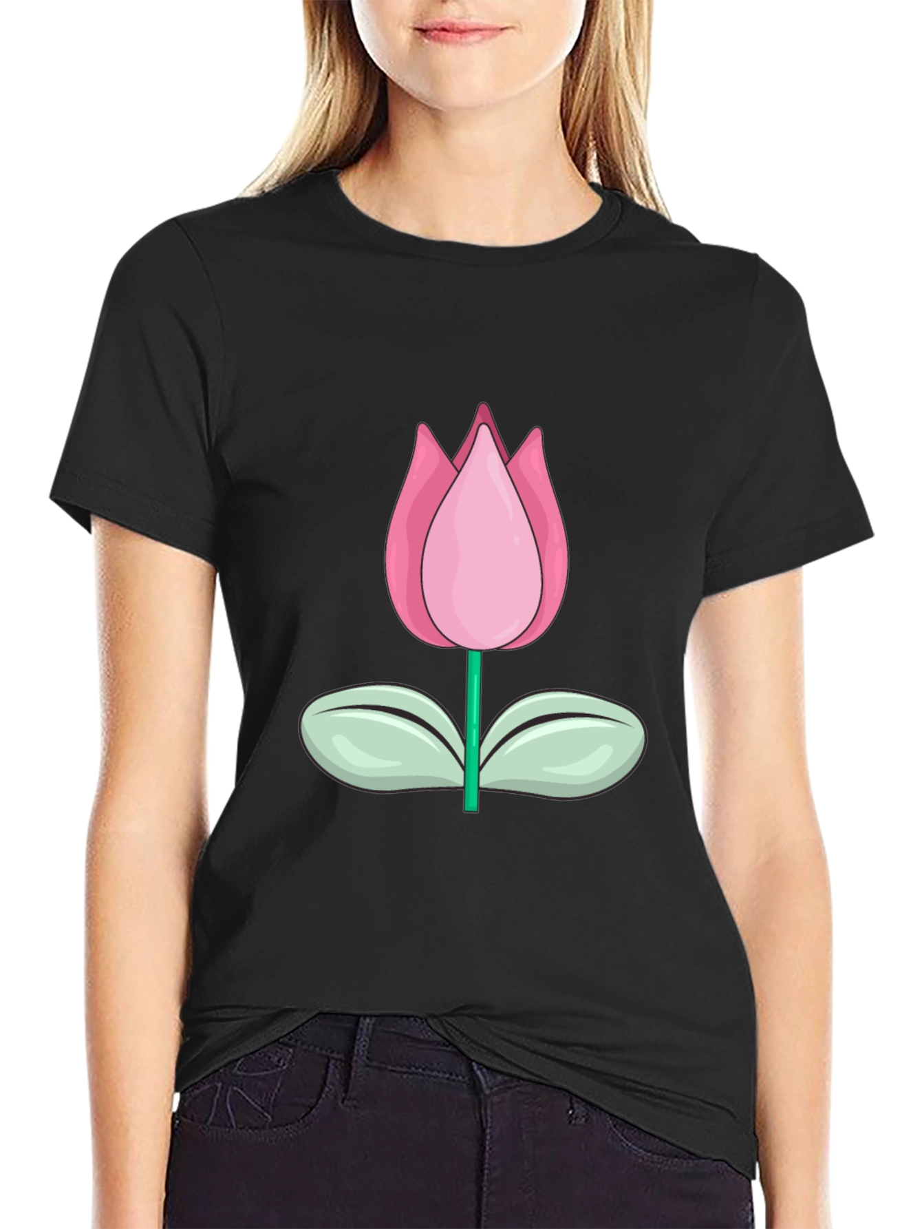 Tulip Graphic Tee - Stylish Casual Wear