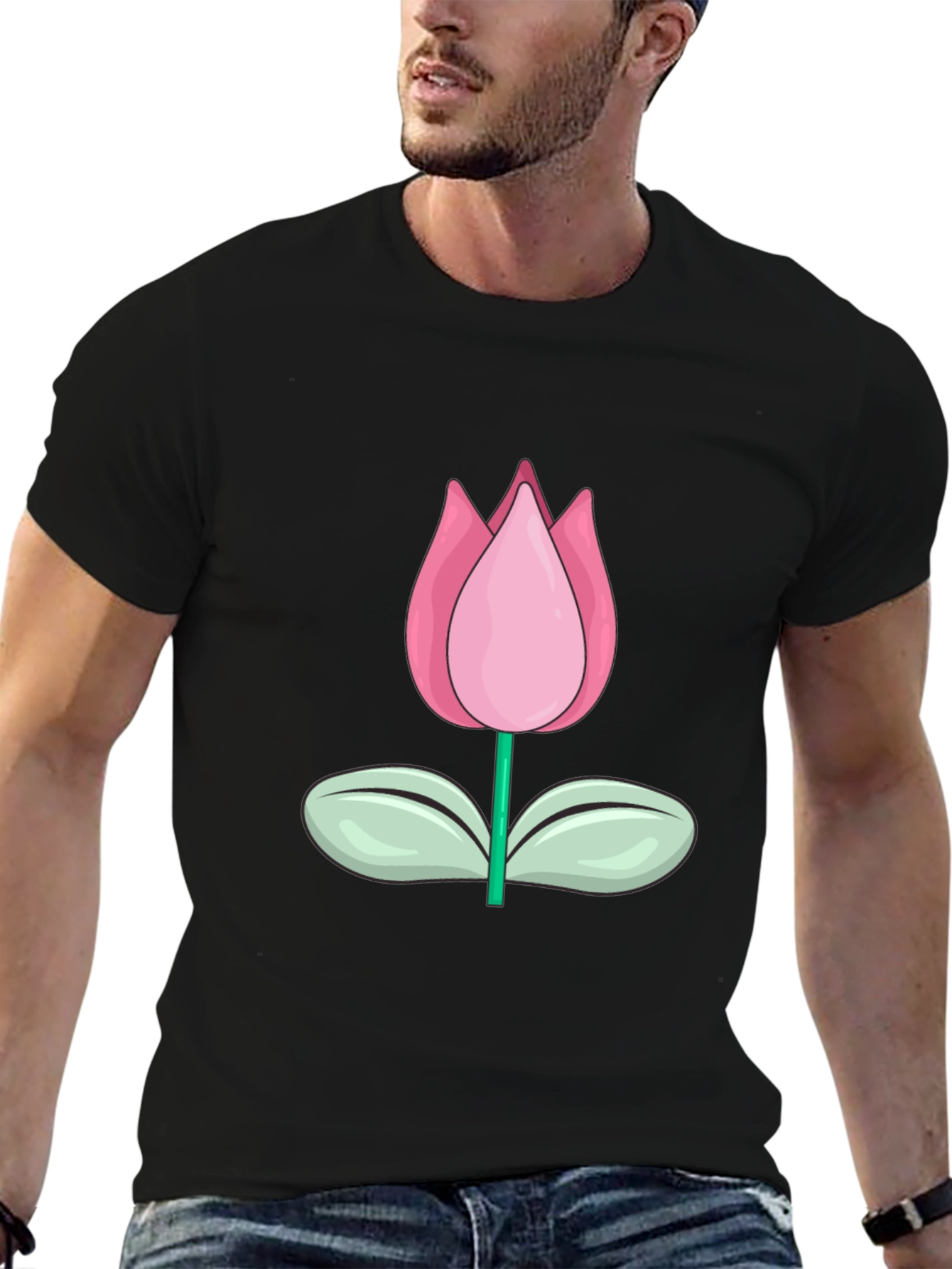 Tulip Graphic Tee - Stylish Casual Wear