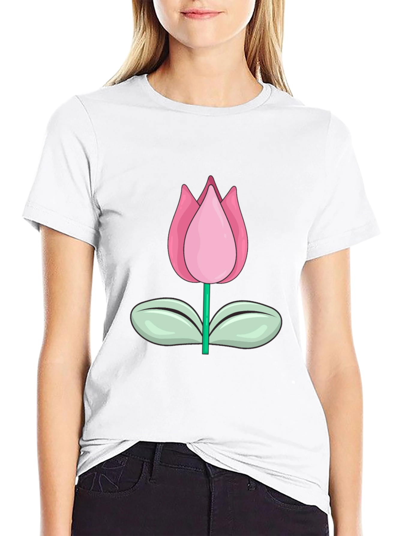 Tulip Graphic Tee - Stylish Casual Wear