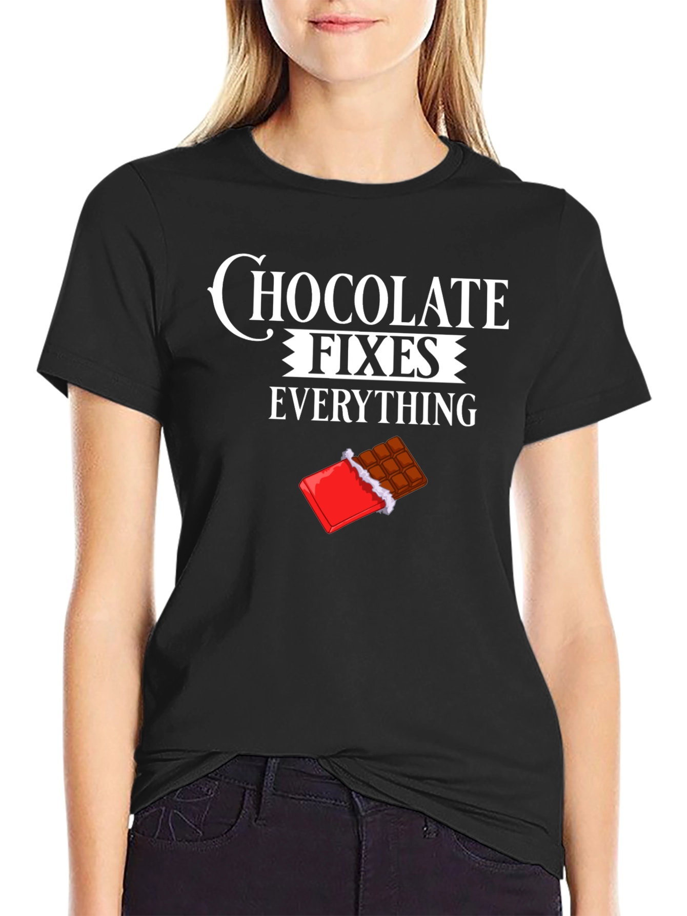 Chocolate Fixes Everything Graphic Tee