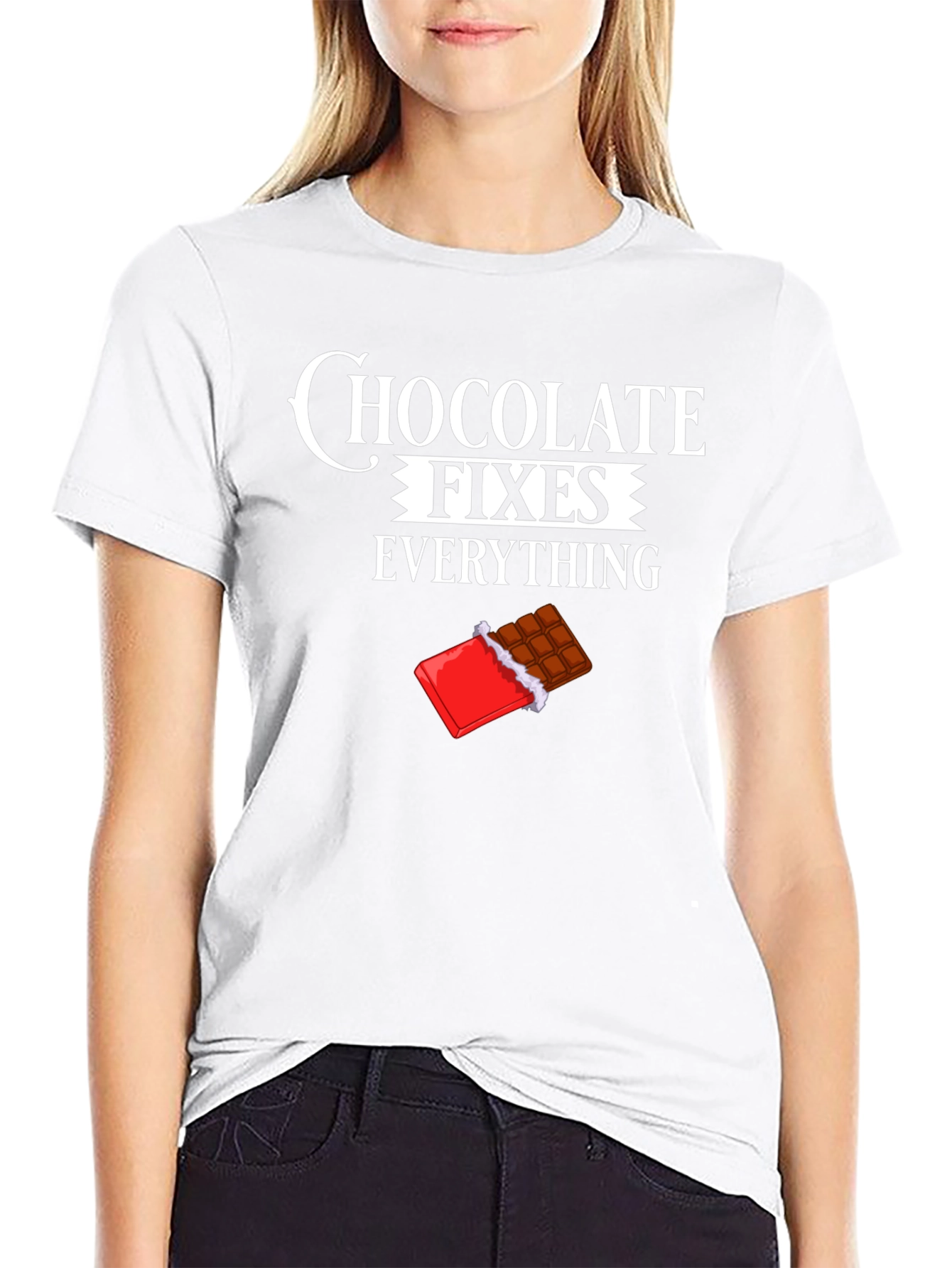 Chocolate Fixes Everything Graphic Tee