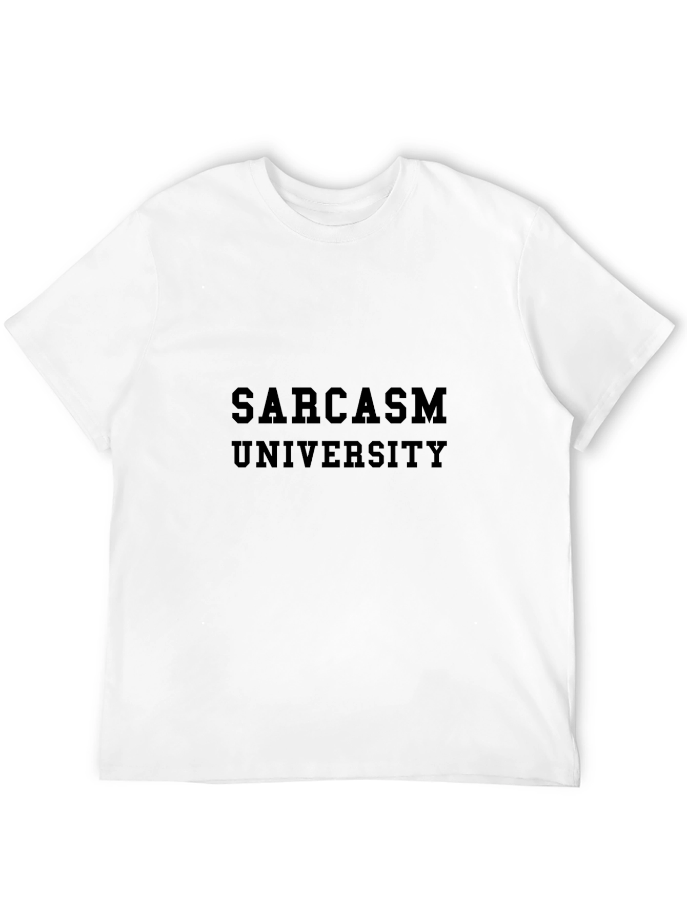 Sarcasm University T-Shirt - Humorous Black Tee