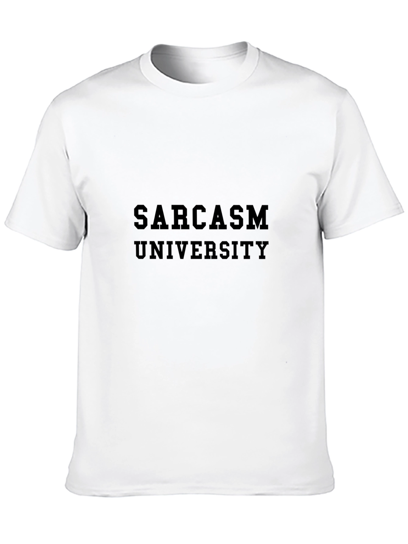Sarcasm University T-Shirt - Humorous Black Tee