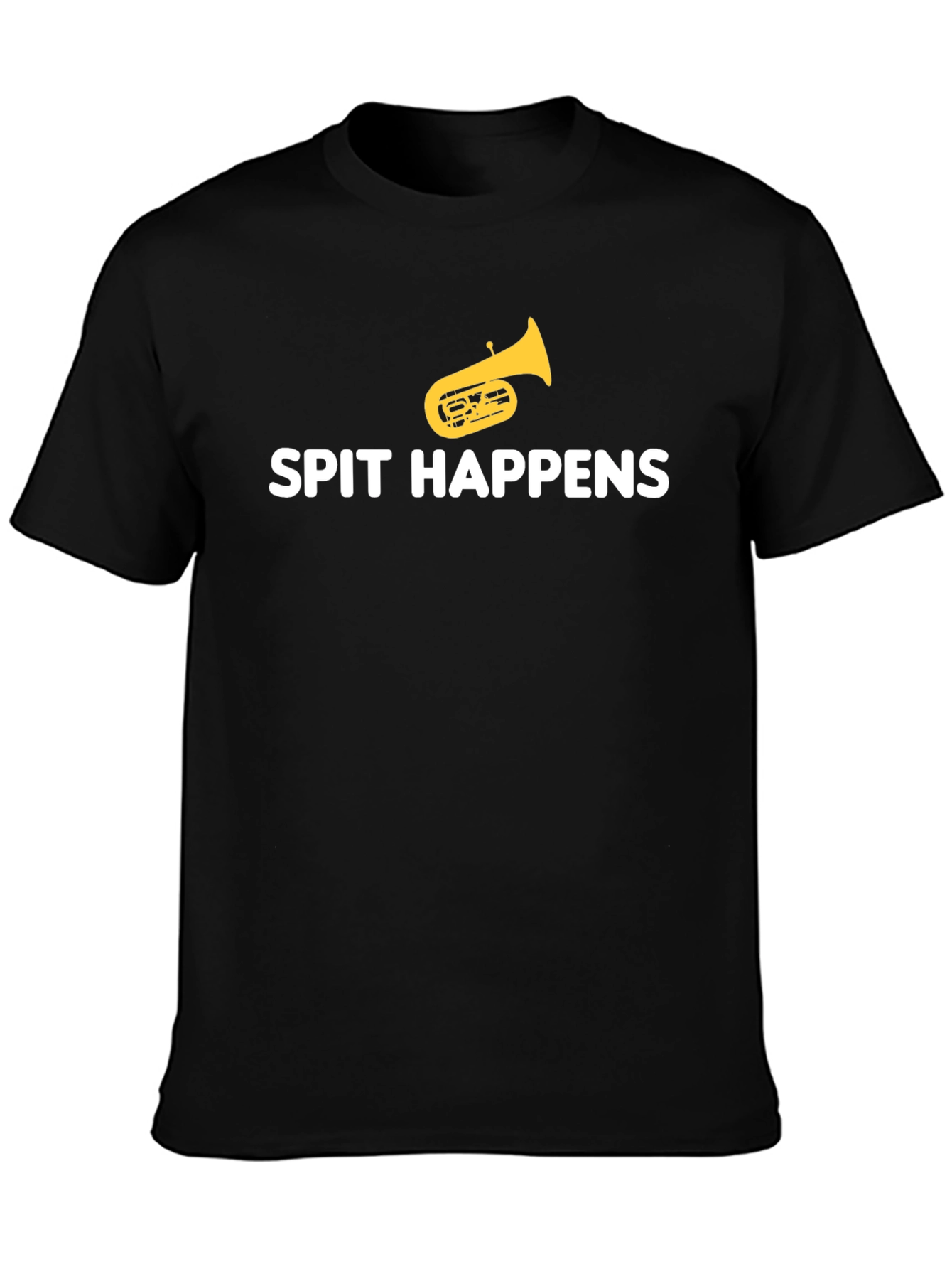 Spit Happens Tuba Player Humor T-Shirt