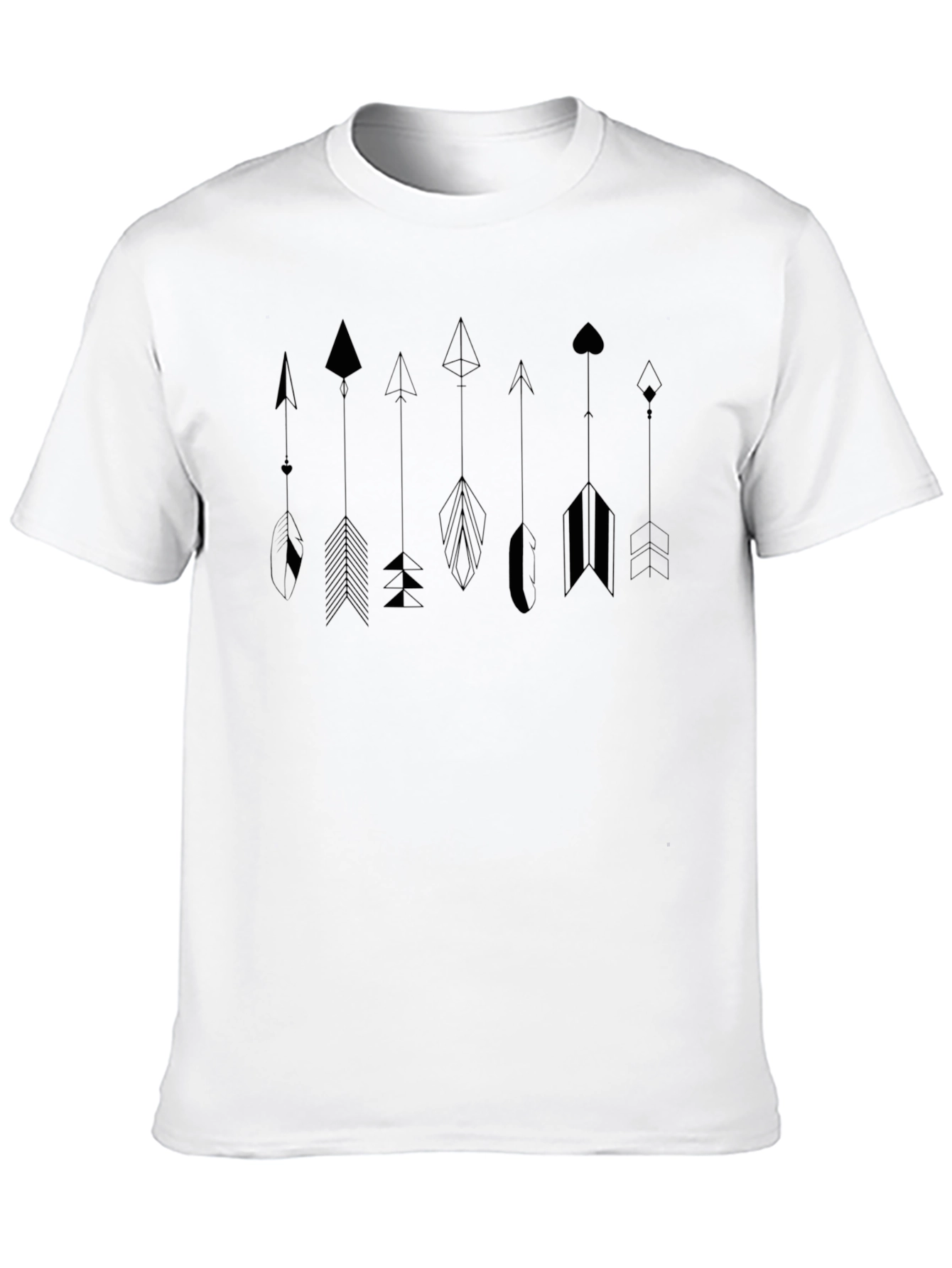 Arrow Graphic Black Tee - Stylish Casual Wear