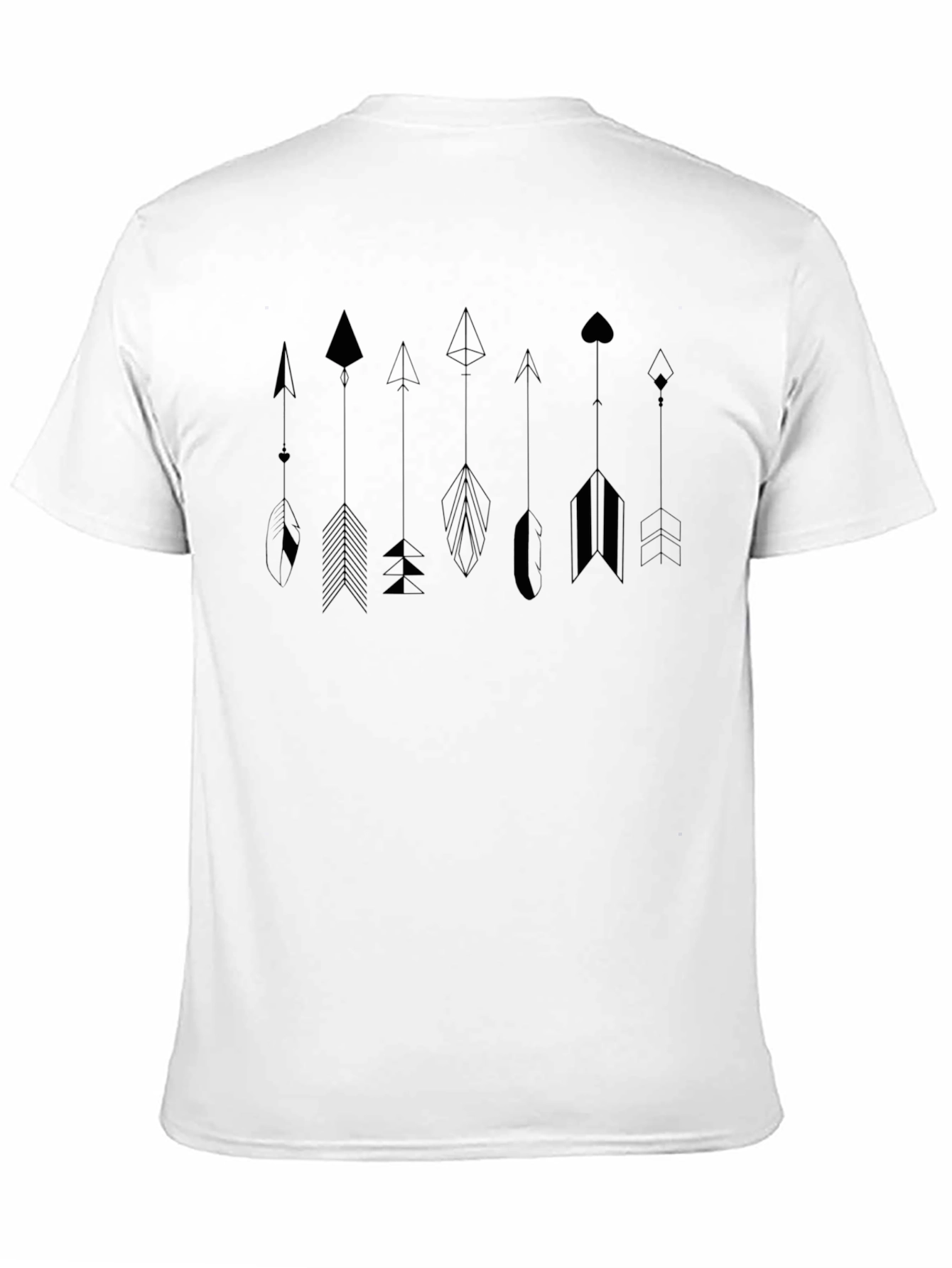 Arrow Graphic Black Tee - Stylish Casual Wear