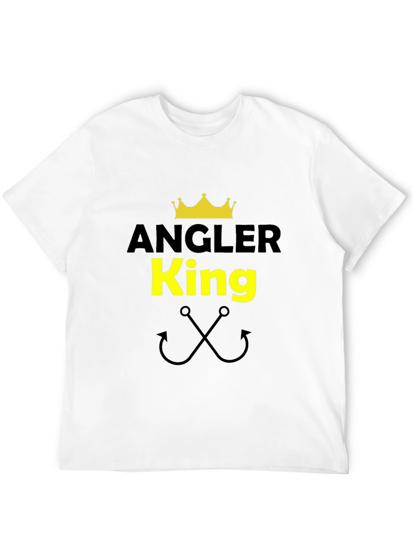 Angler King Graphic T-Shirt - Fishing Enthusiast Tee