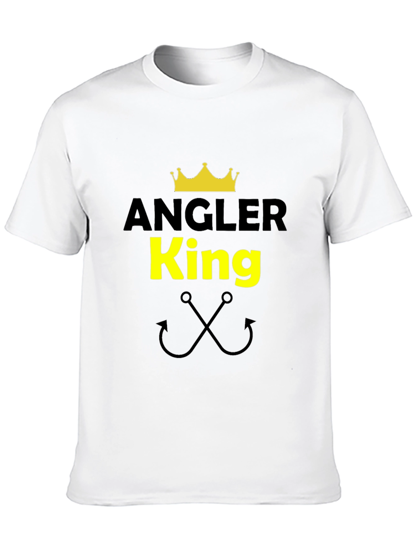 Angler King Graphic T-Shirt - Fishing Enthusiast Tee