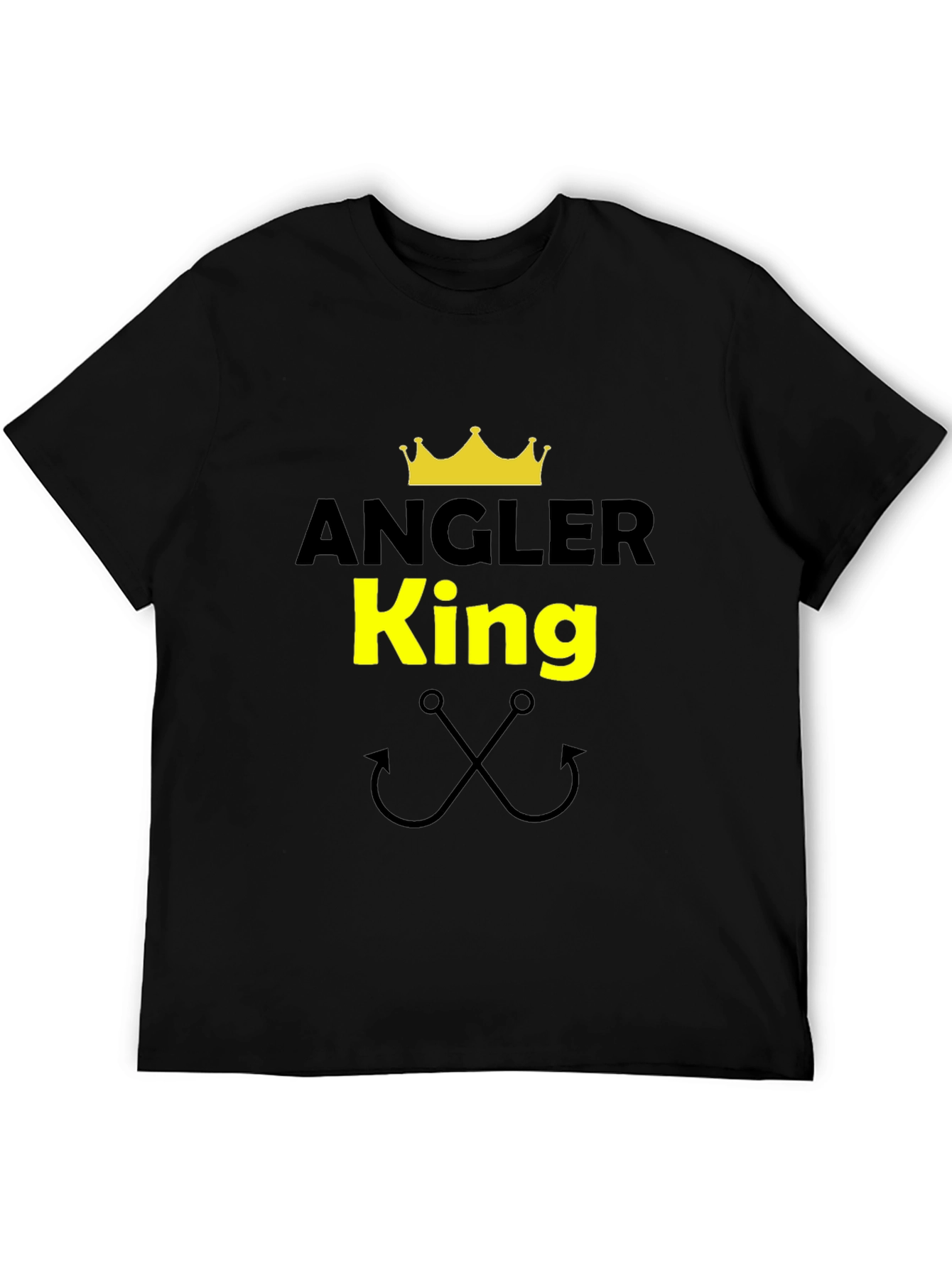 Angler King Graphic T-Shirt - Fishing Enthusiast Tee