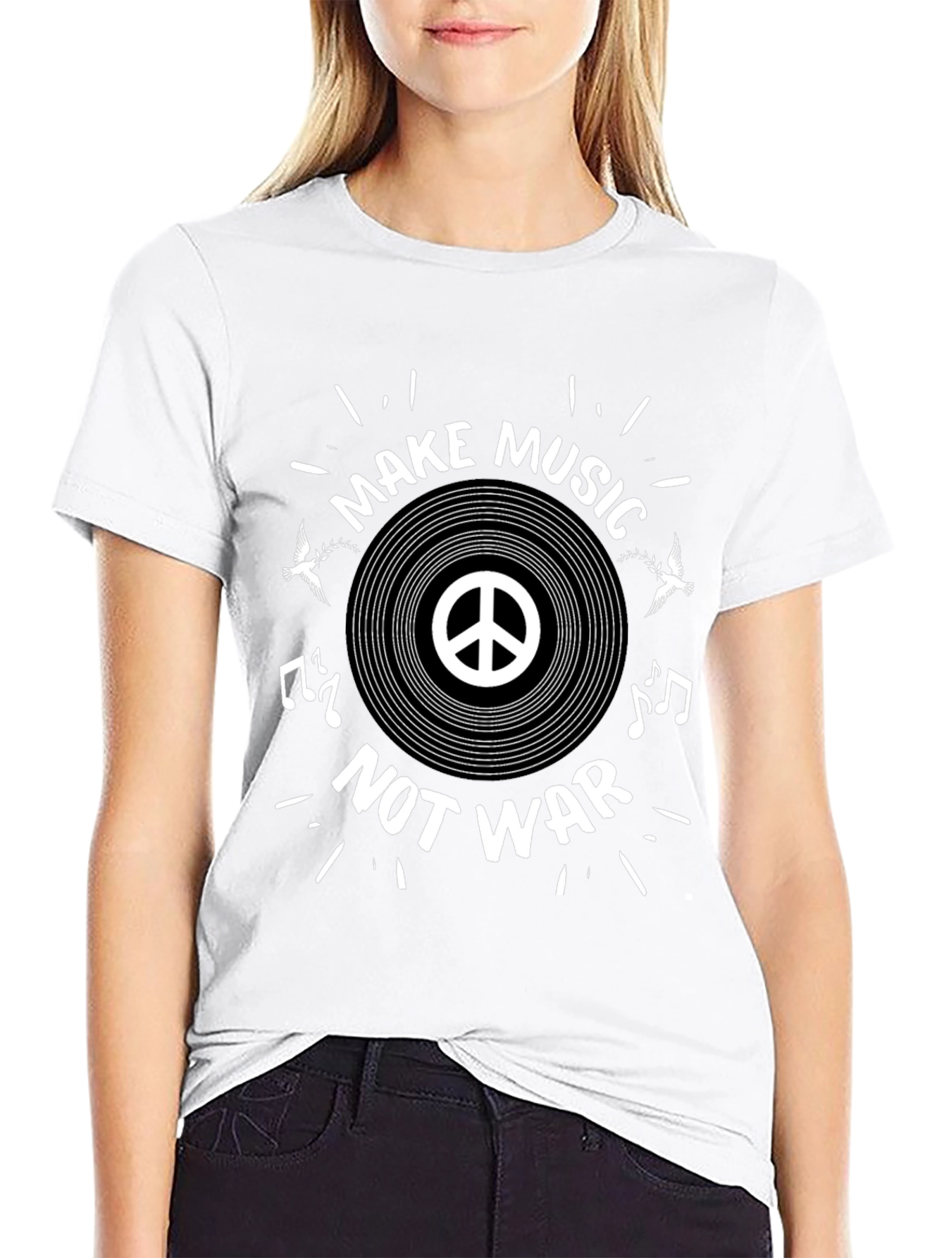 Make Music Not War Graphic Tee