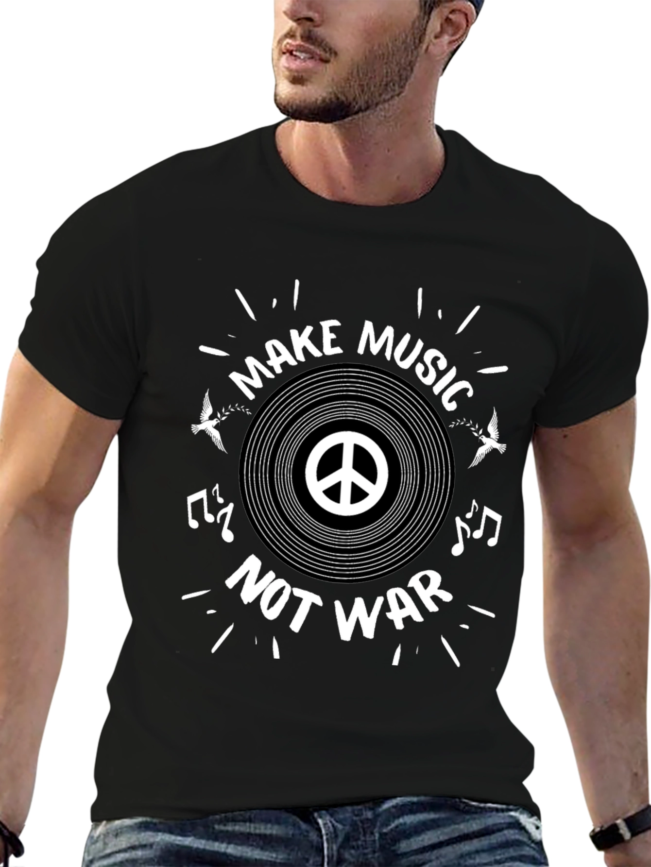 Make Music Not War Graphic Tee