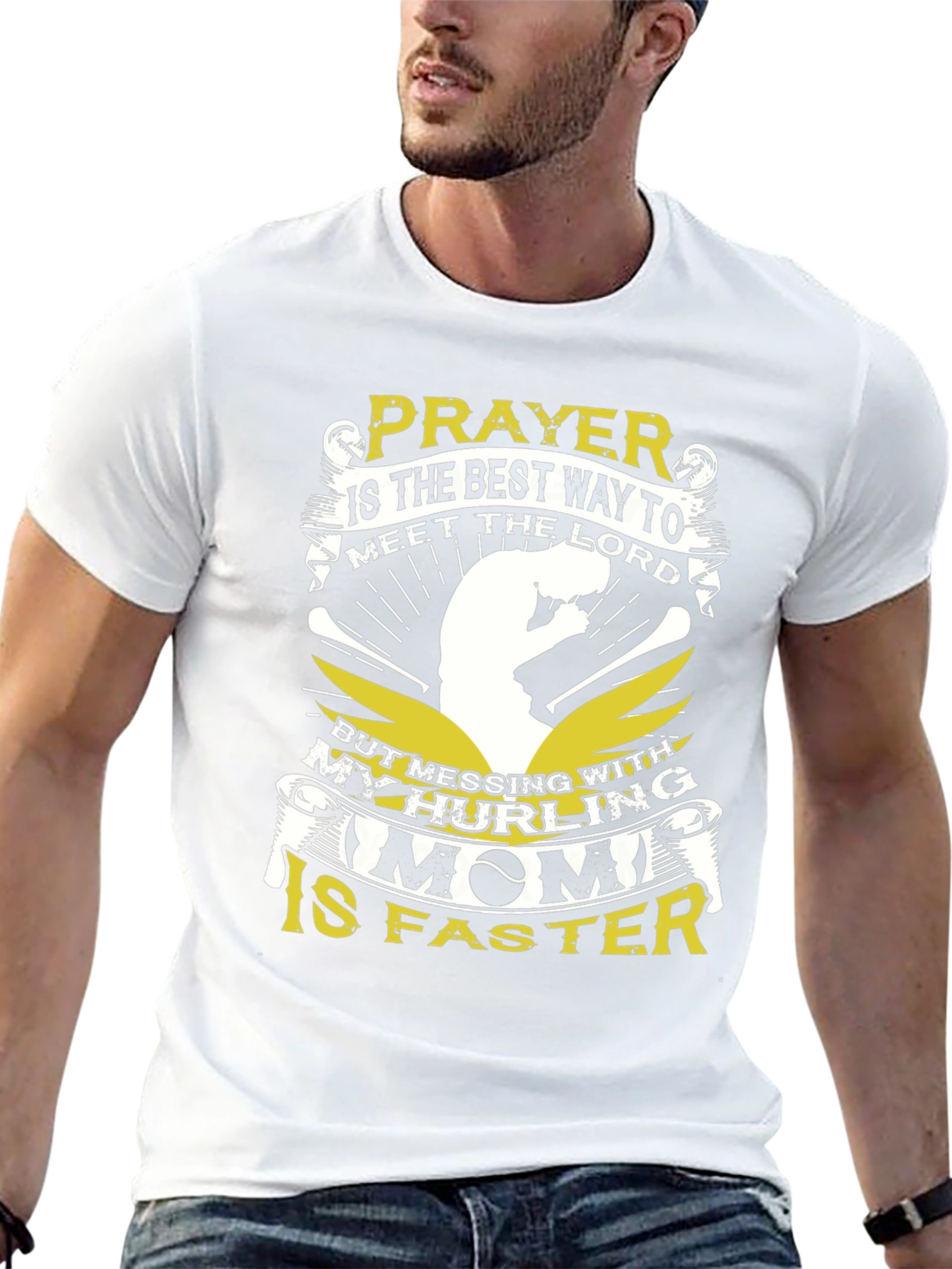 Hurling Mom T-Shirt - Prayer is the Best Way