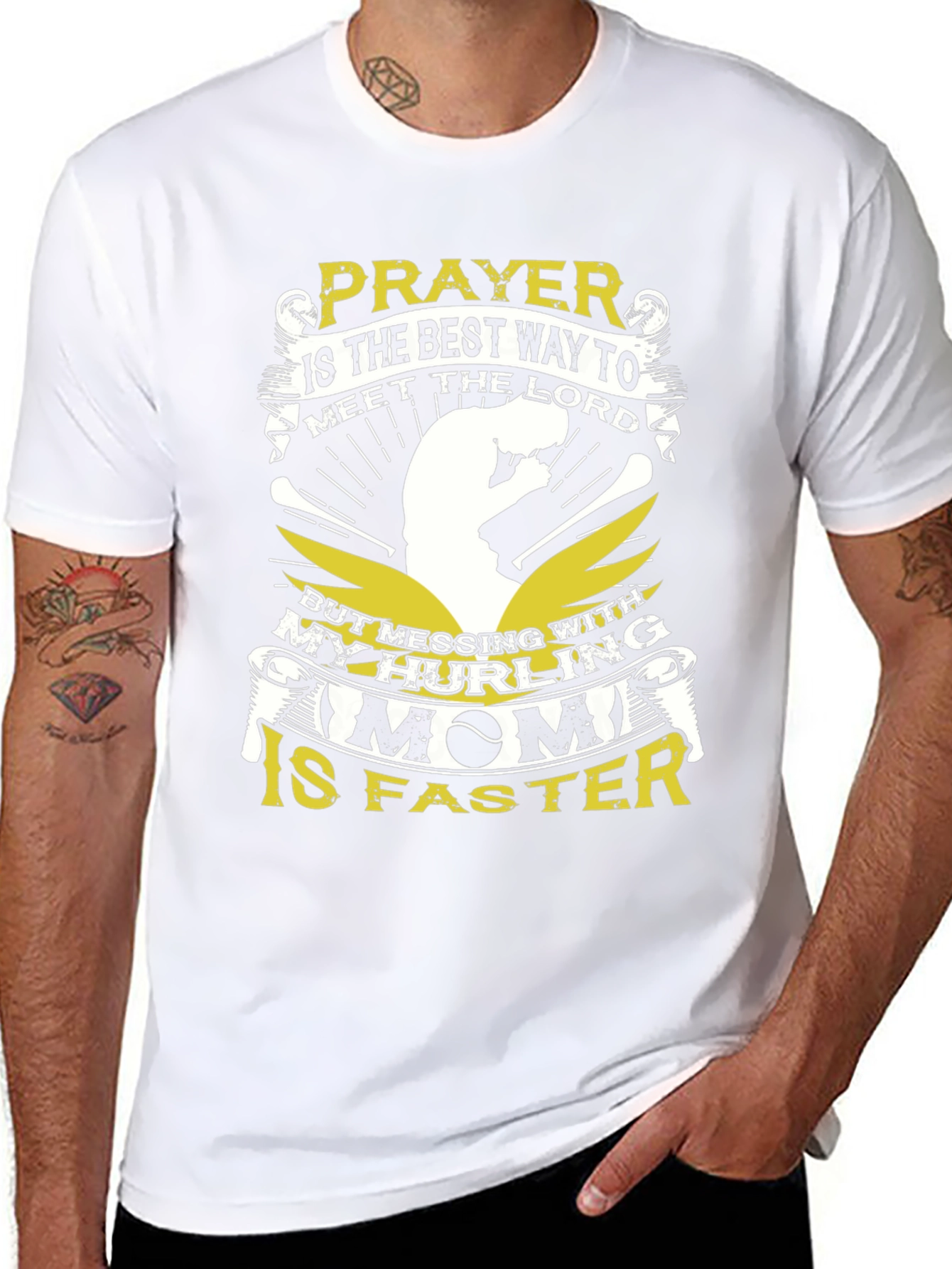 Hurling Mom T-Shirt - Prayer is the Best Way