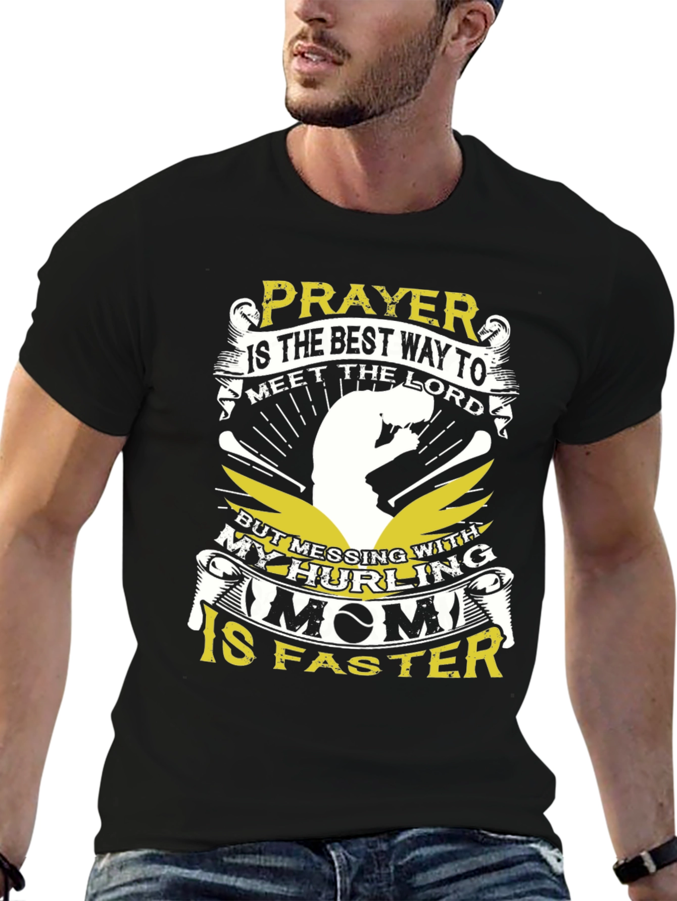 Hurling Mom T-Shirt - Prayer is the Best Way