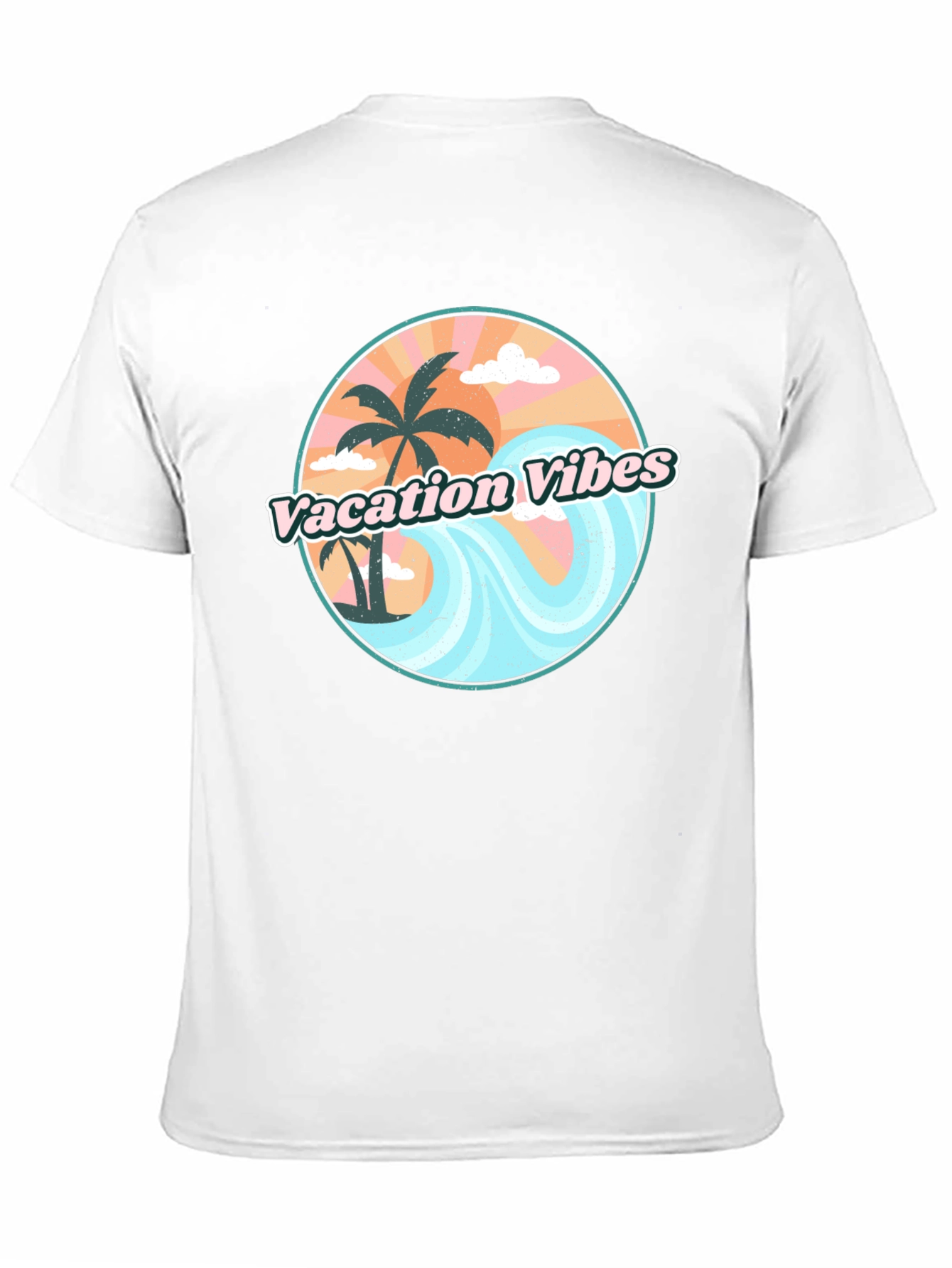 Vacation Vibes Graphic Tee - Mens Black T-Shirt