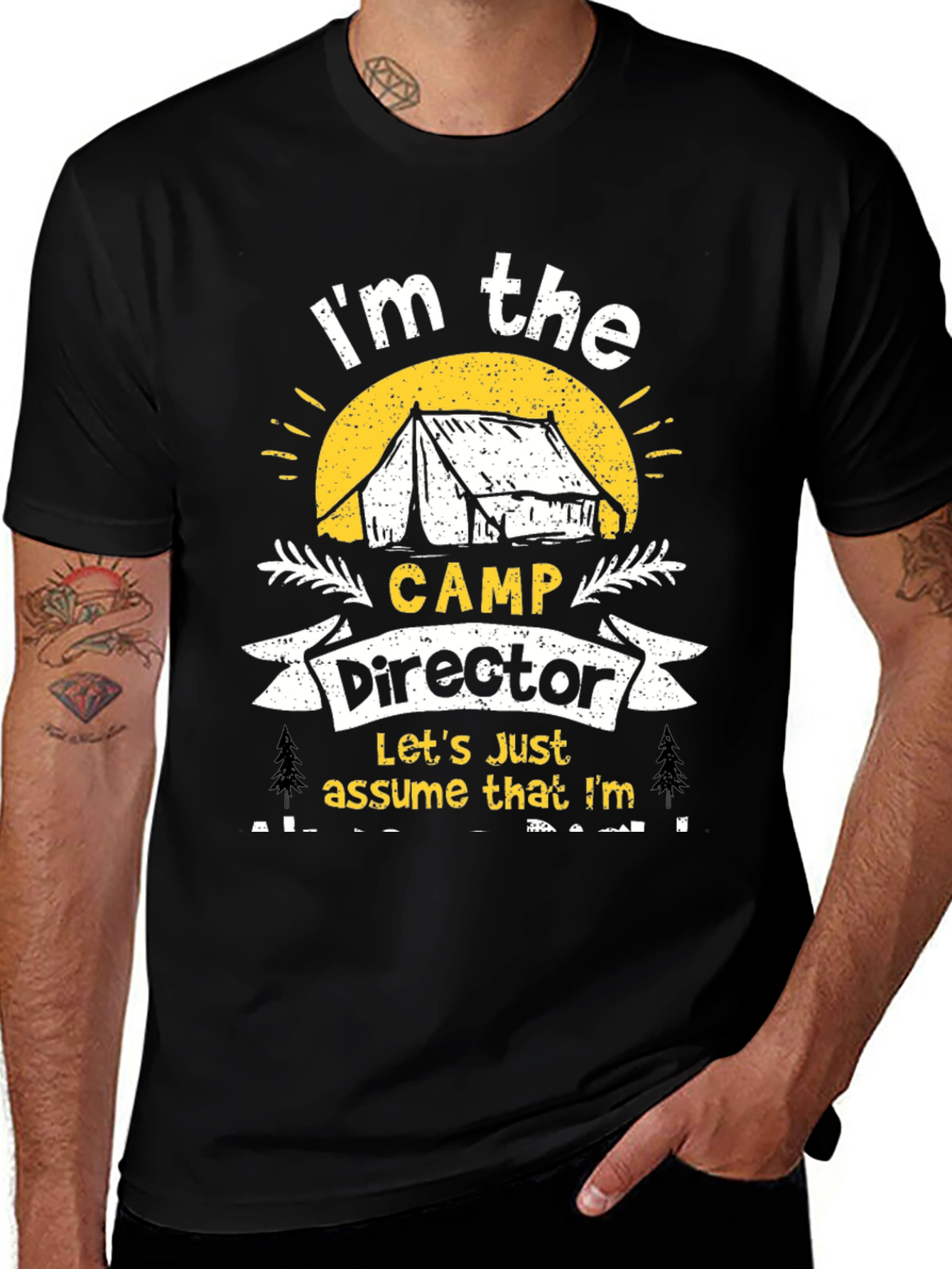 Camp Director Novelty Graphic T-Shirt