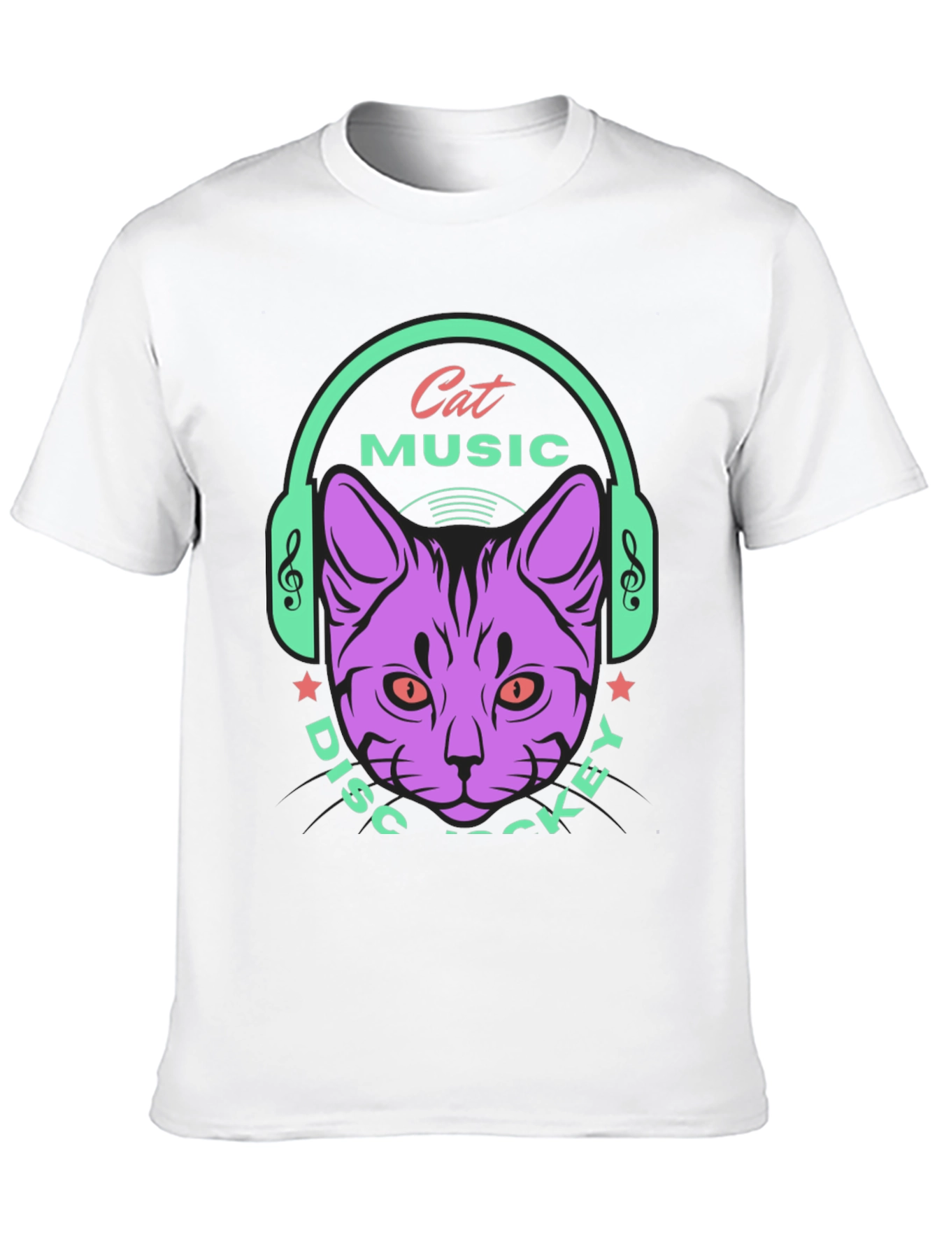 Cat Music DJ Graphic Tee