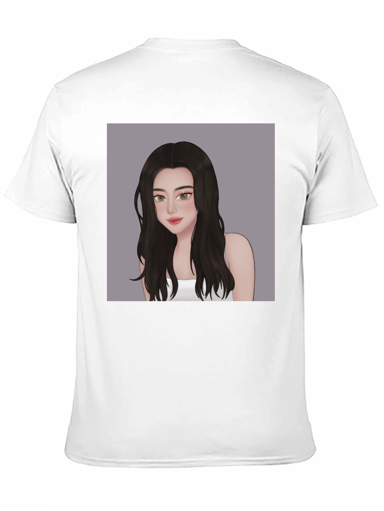 Stylish Black T-Shirt with Anime Girl Graphic