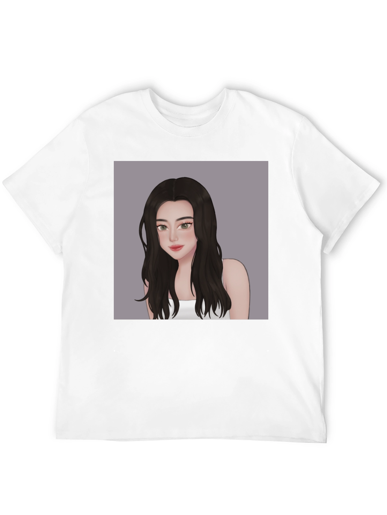 Stylish Black T-Shirt with Anime Girl Graphic