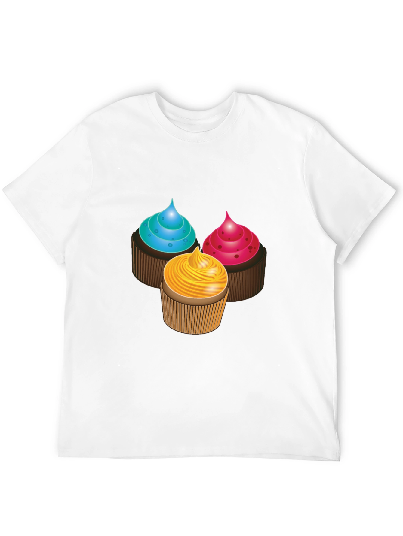 Cupcake Graphic T-Shirt - Sweet Treat Design