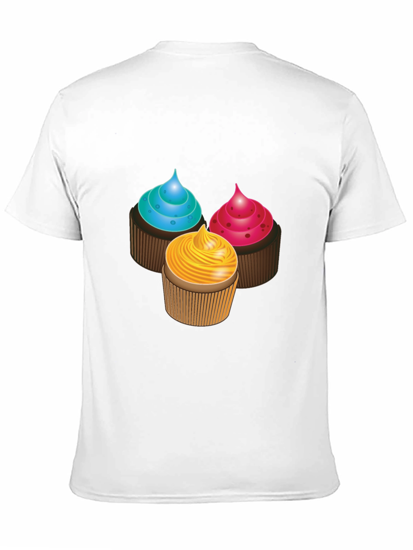 Cupcake Graphic T-Shirt - Sweet Treat Design