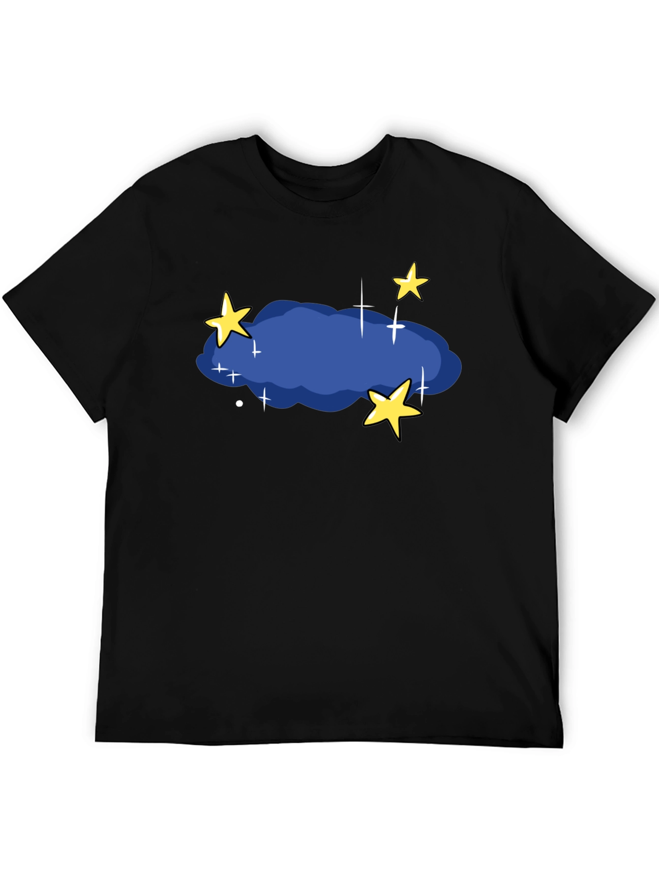 Night Sky T-Shirt - Stars and Cloud Graphic Tee
