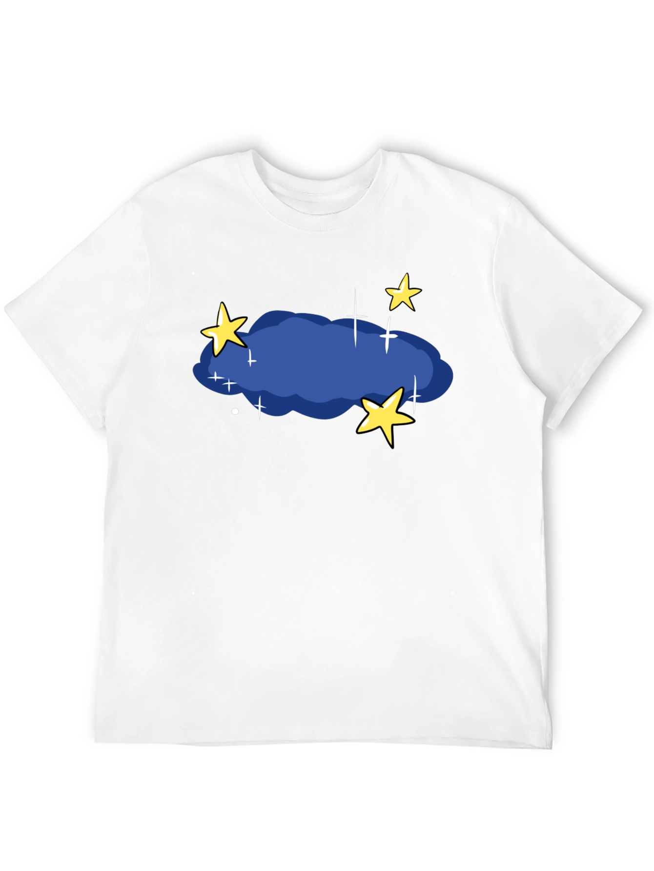 Night Sky T-Shirt - Stars and Cloud Graphic Tee