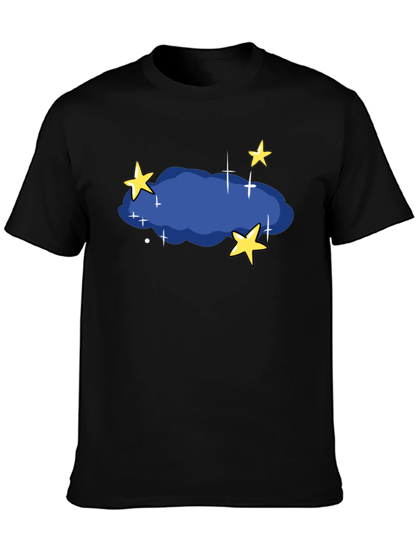 Night Sky T-Shirt - Stars and Cloud Graphic Tee