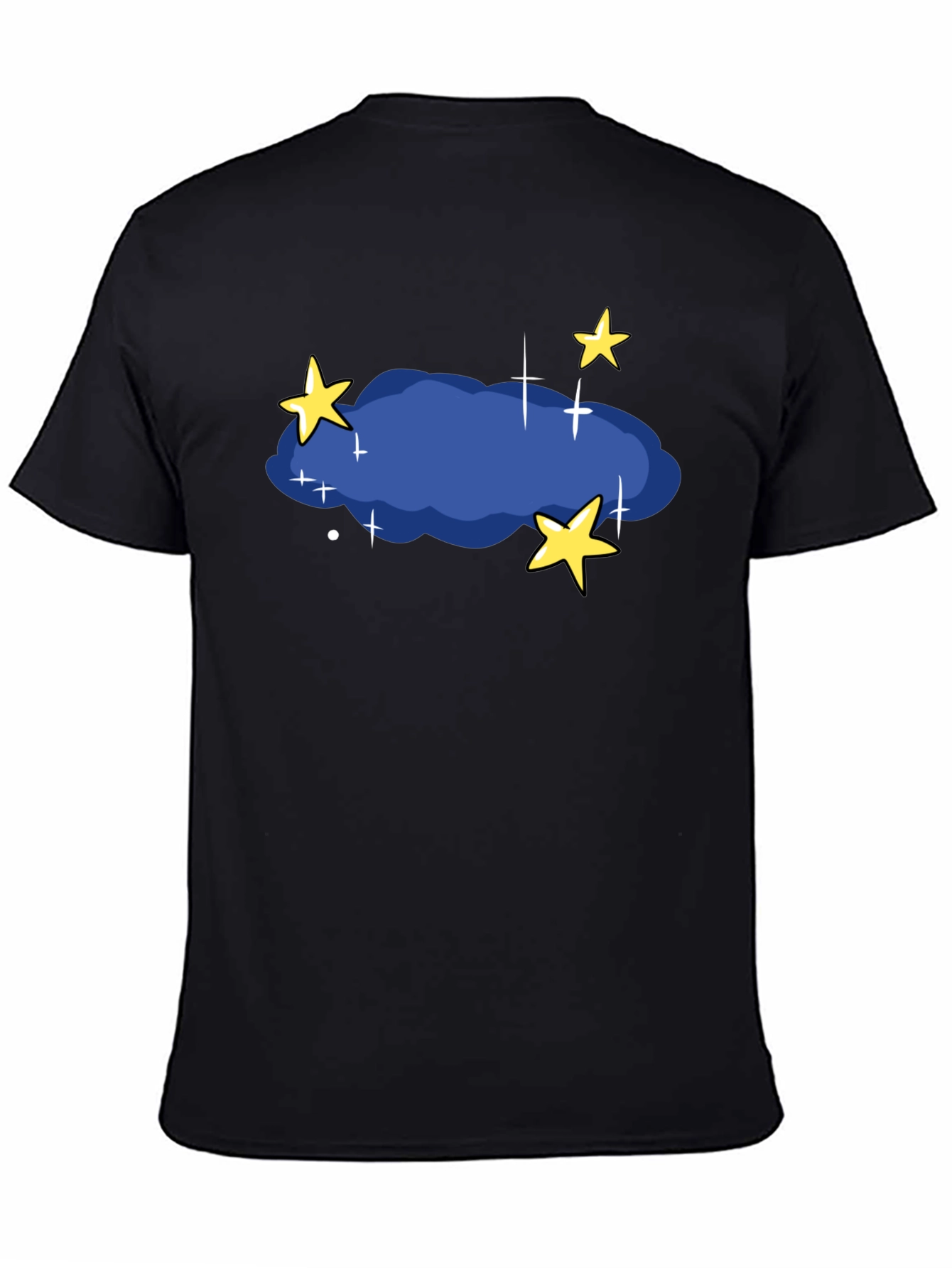 Night Sky T-Shirt - Stars and Cloud Graphic Tee