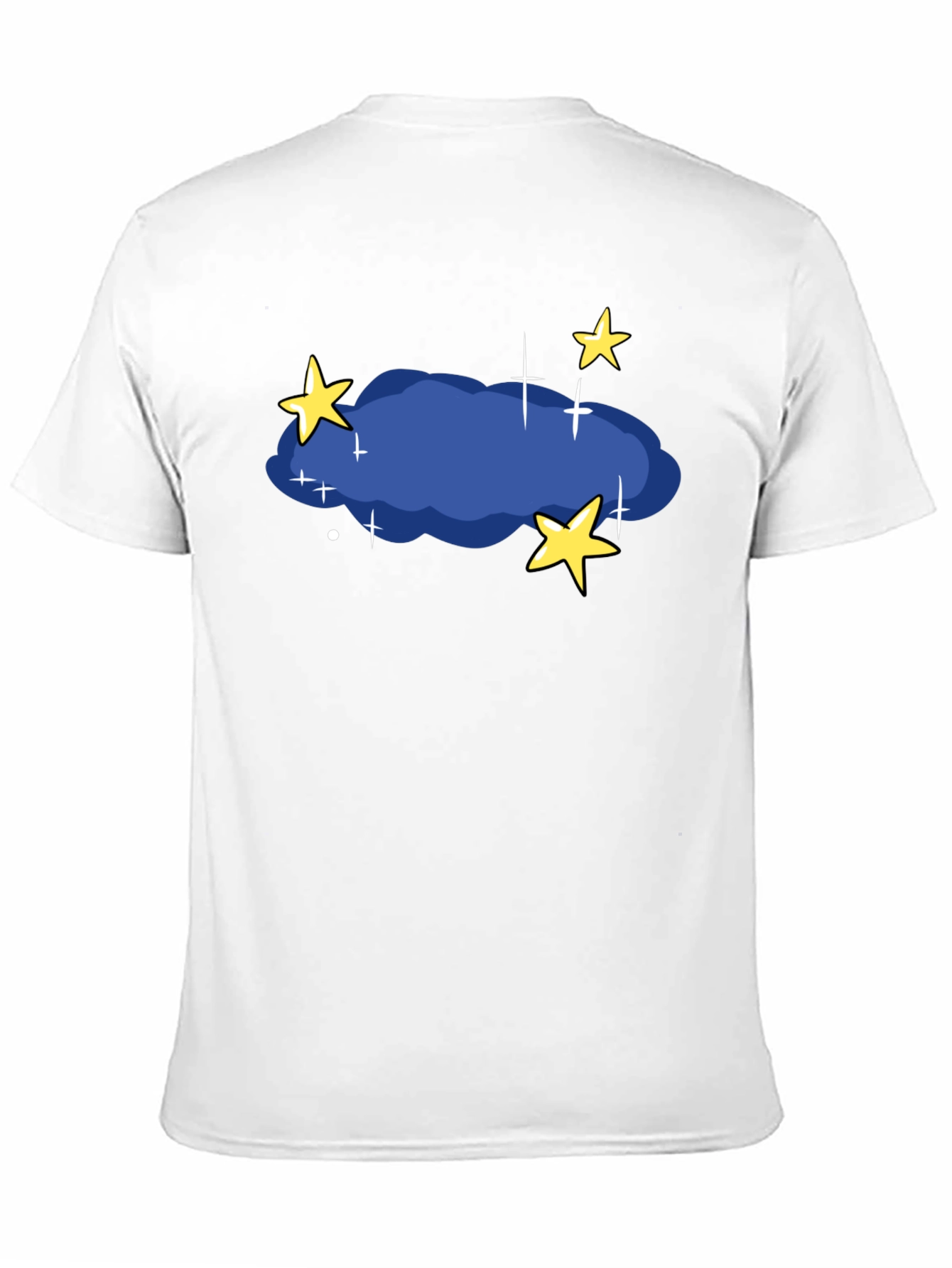 Night Sky T-Shirt - Stars and Cloud Graphic Tee