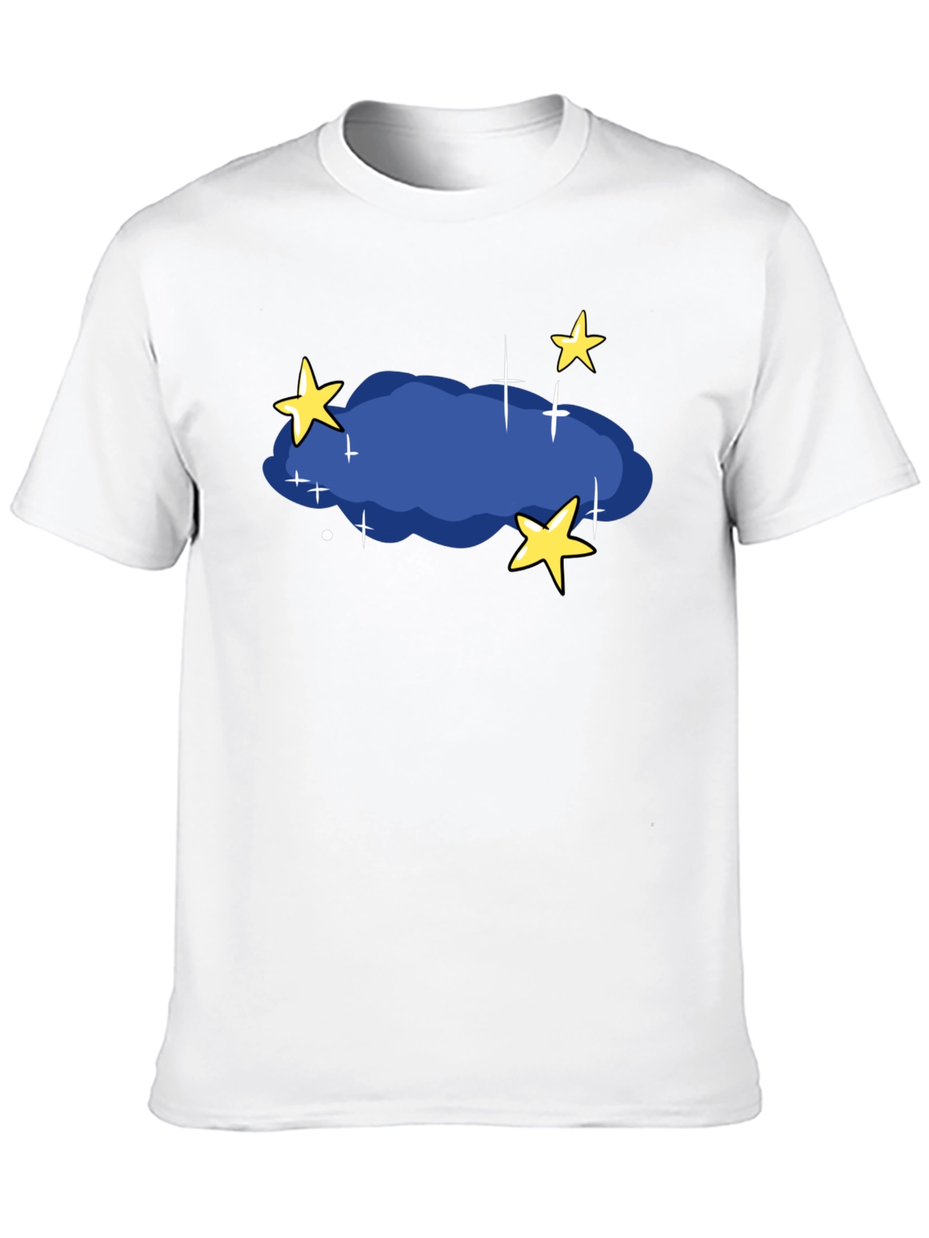 Night Sky T-Shirt - Stars and Cloud Graphic Tee