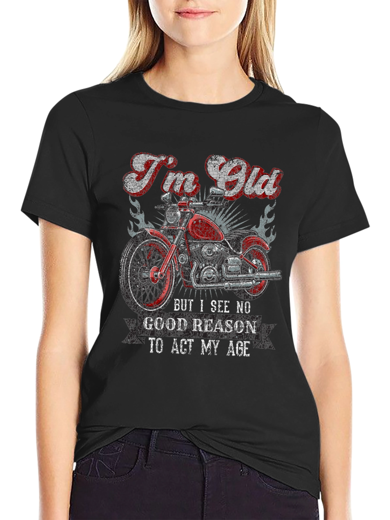 Im Old Motorcycle Graphic Tee
