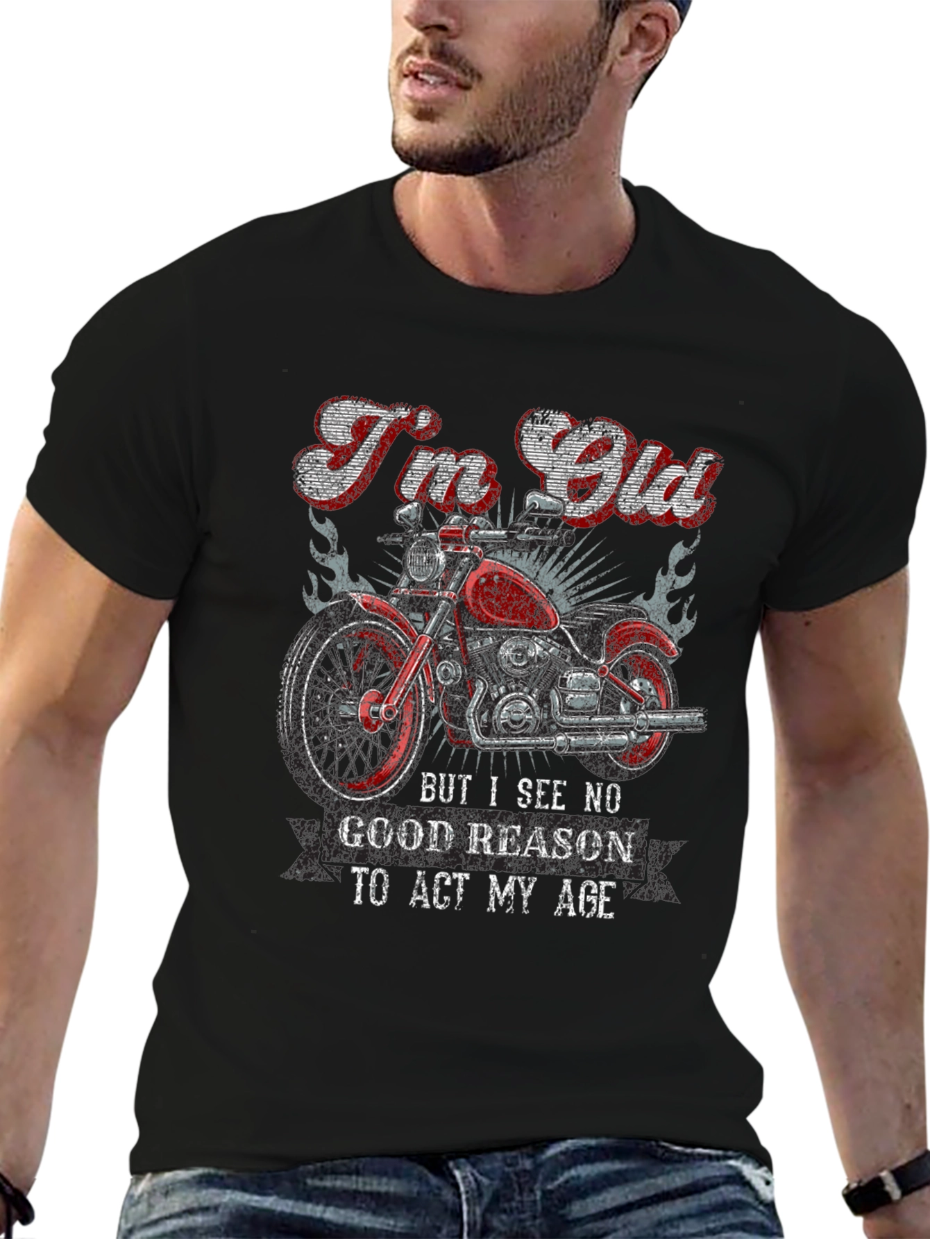 Im Old Motorcycle Graphic Tee