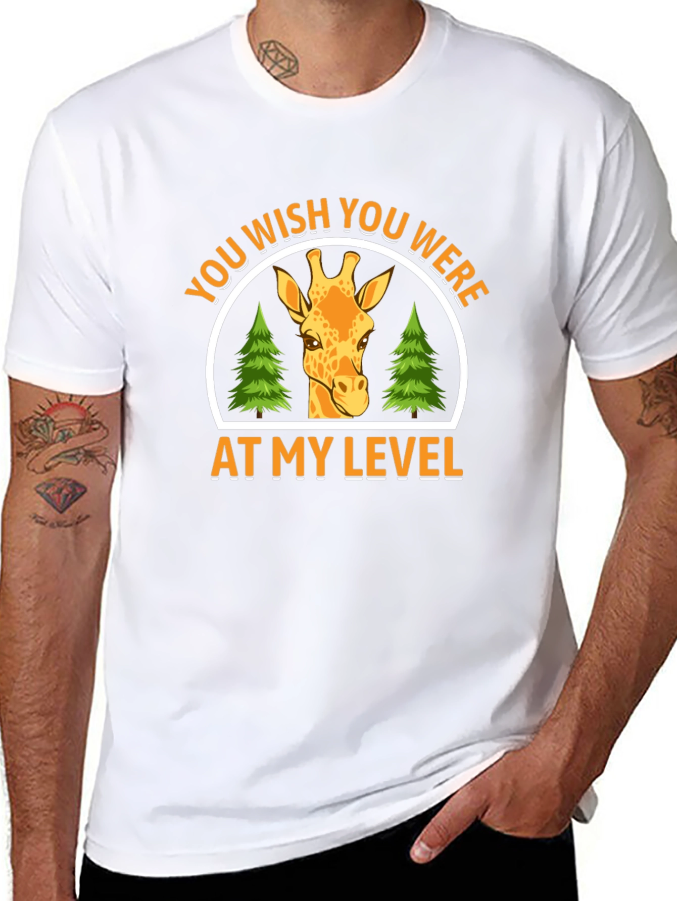 Giraffe At My Level Graphic Tee