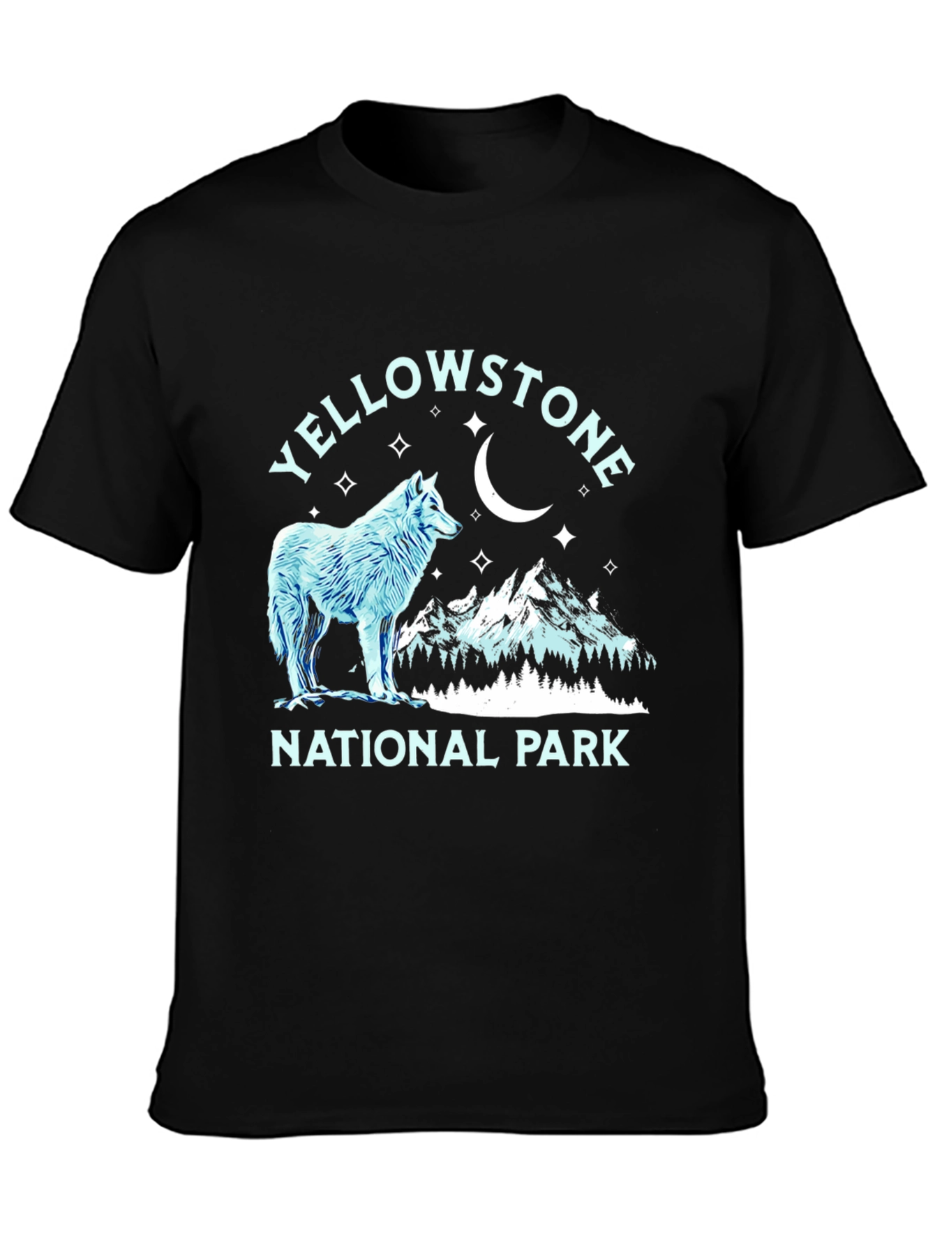 Yellowstone National Park Wolf Graphic Tee