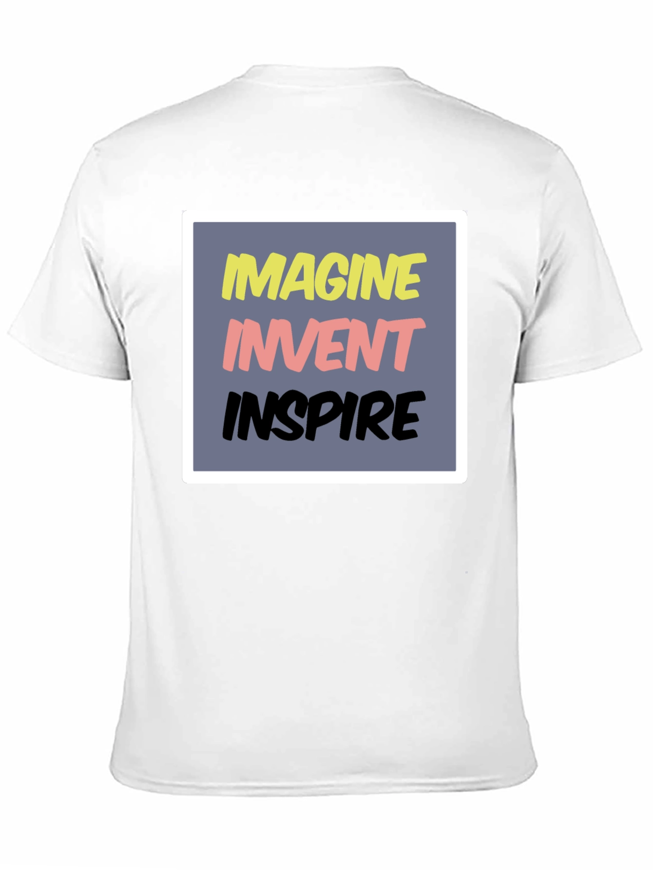 Imagine Invent Inspire Graphic T-Shirt - Black