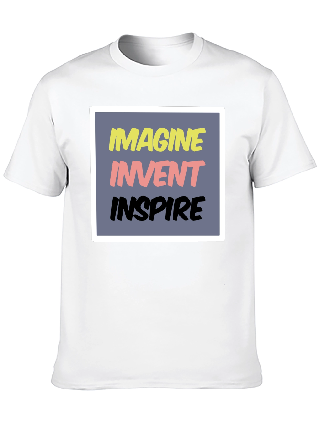 Imagine Invent Inspire Graphic T-Shirt - Black