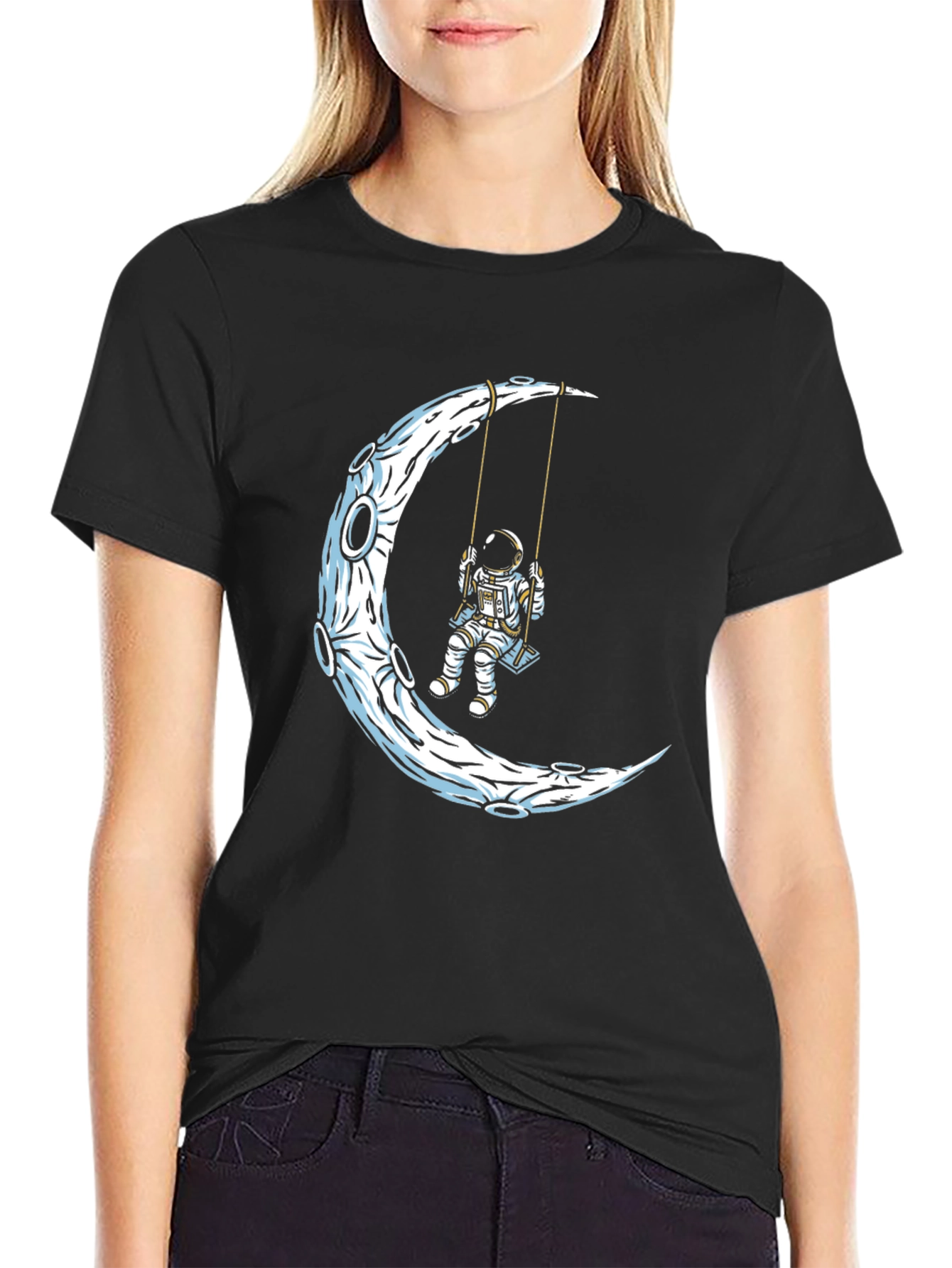 Astronaut on Moon Swing T-Shirt